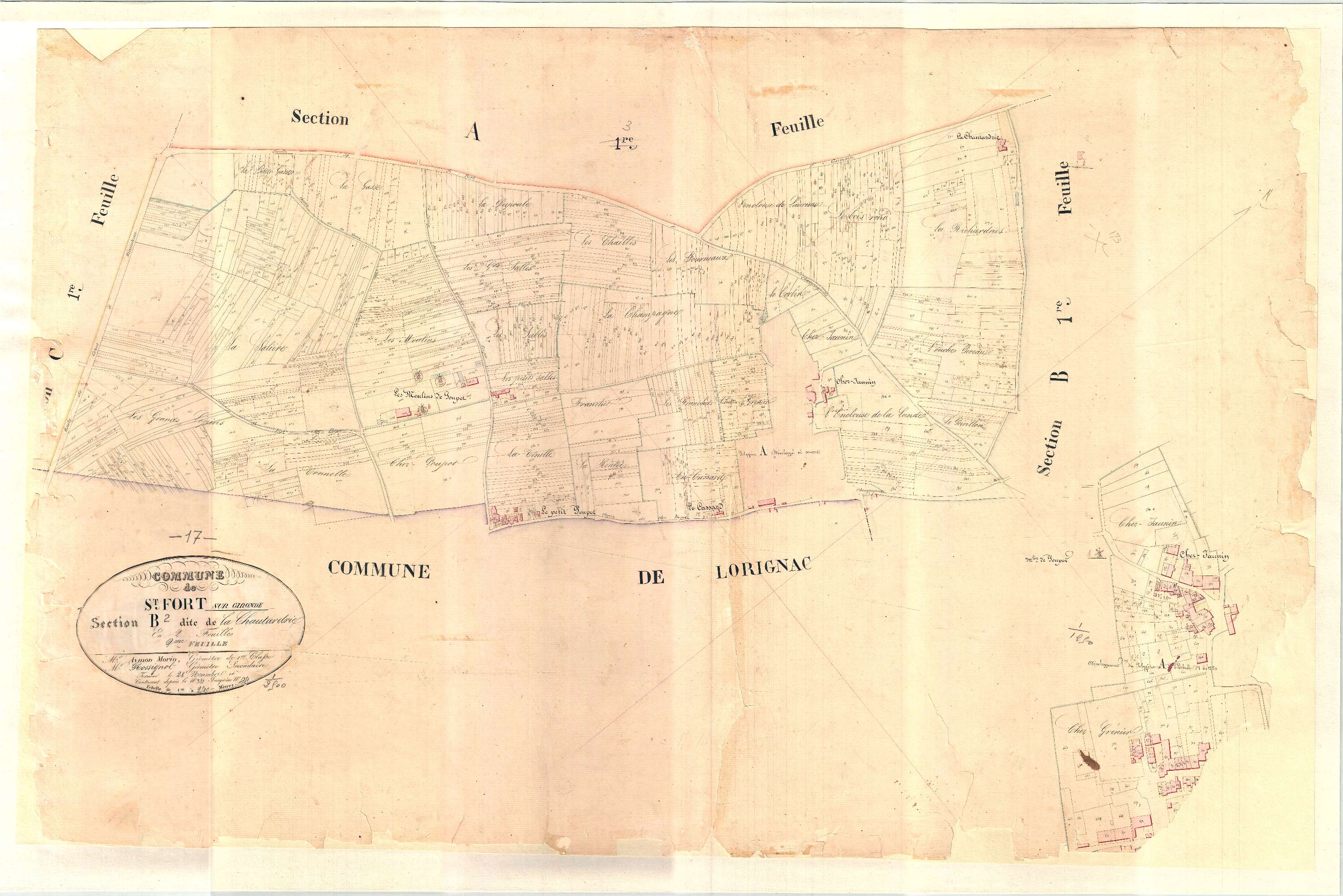 Saint-Fort-sur-Gironde - Section B2 dite de la Chautardrie.