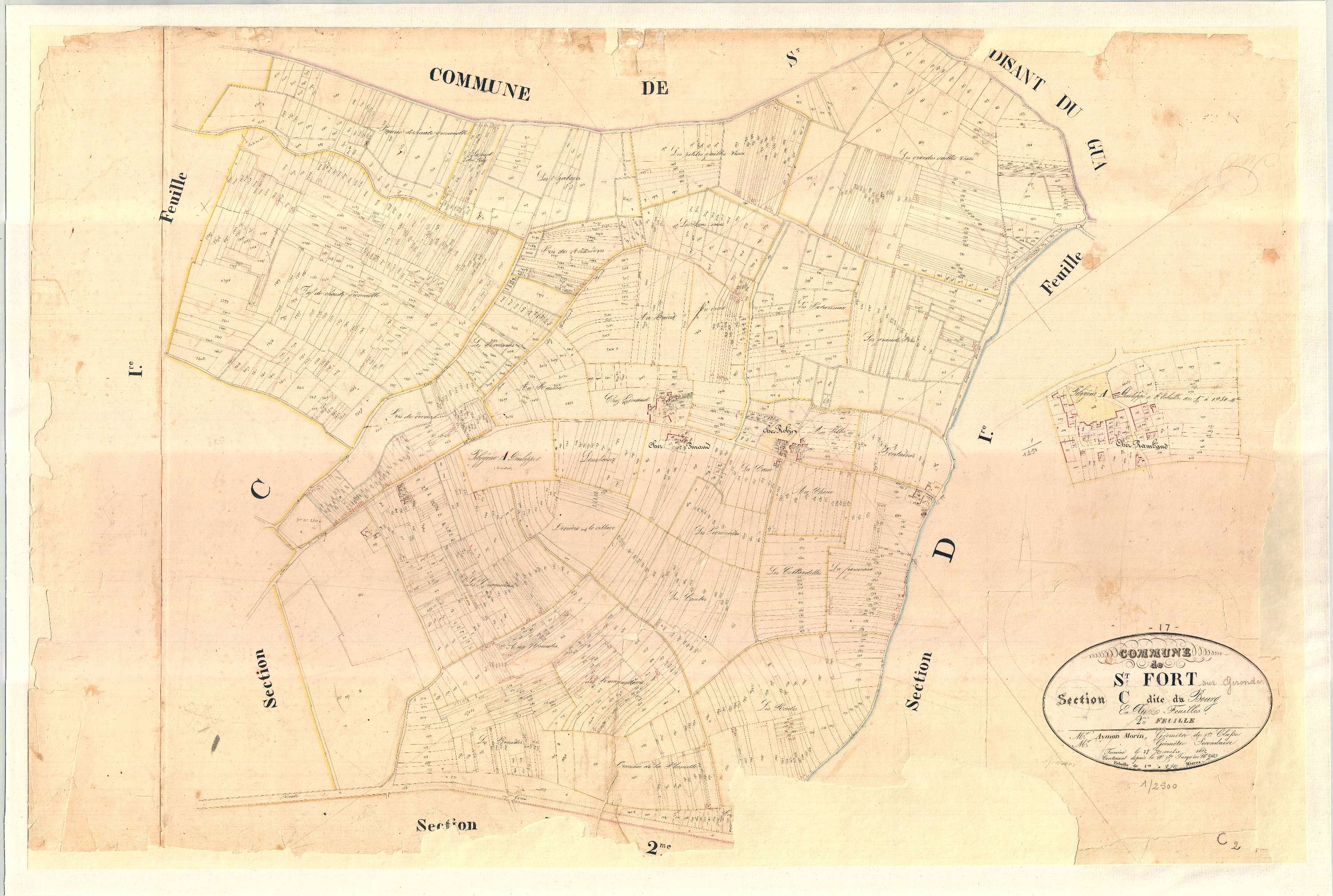 Saint-Fort-sur-Gironde - Section C2 dite du Bourg.