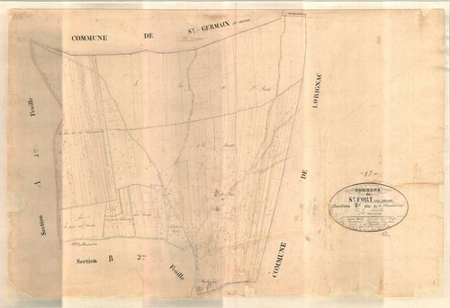 Saint-Fort-sur-Gironde - Section B1 dite de la Chautardrie.