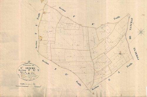 Sainte-Gemme - Section F3 dite du Bourg.