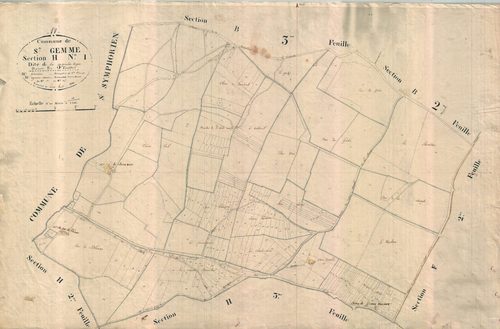 Sainte-Gemme - Section H1 dite de la Grande Vergne.