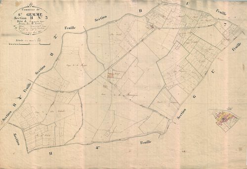 Sainte-Gemme - Section H3 dite de la Grande Vergne.