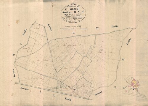 Sainte-Gemme - Section H4 dite de la Grande Vergne.