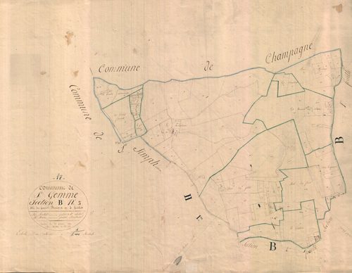 Sainte-Gemme - Section B3 dite du treuil Bonin.