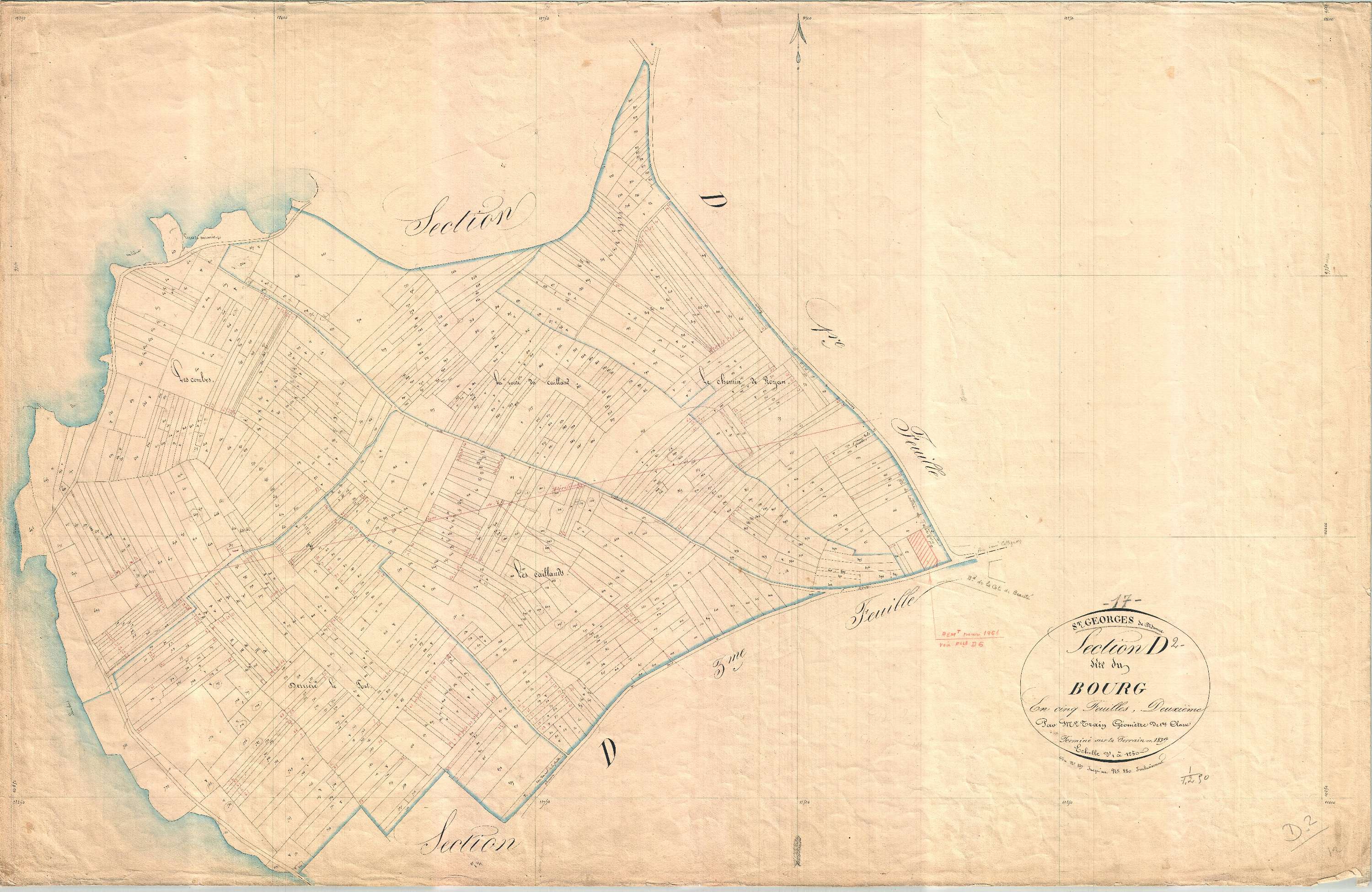 Saint-Georges-de-Didonne - Section D2 dite du Bourg.