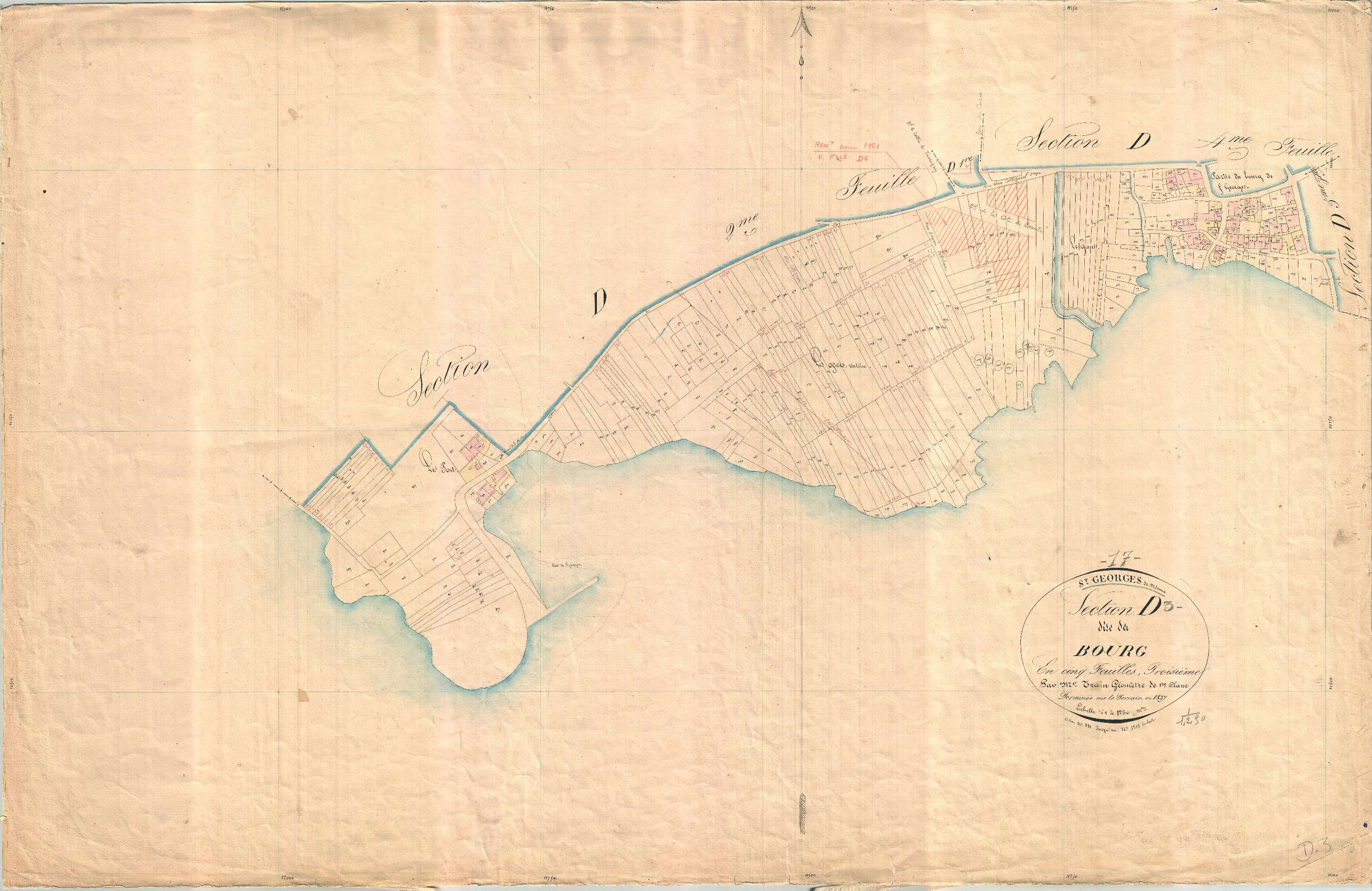 Saint-Georges-de-Didonne - Section D3 dite du Bourg.