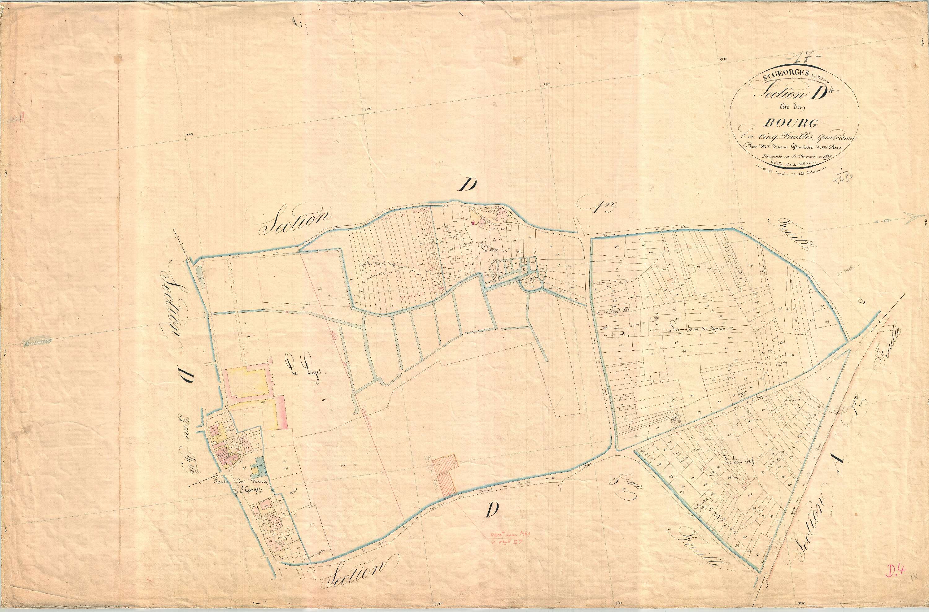 Saint-Georges-de-Didonne - Section D4 dite du Bourg.