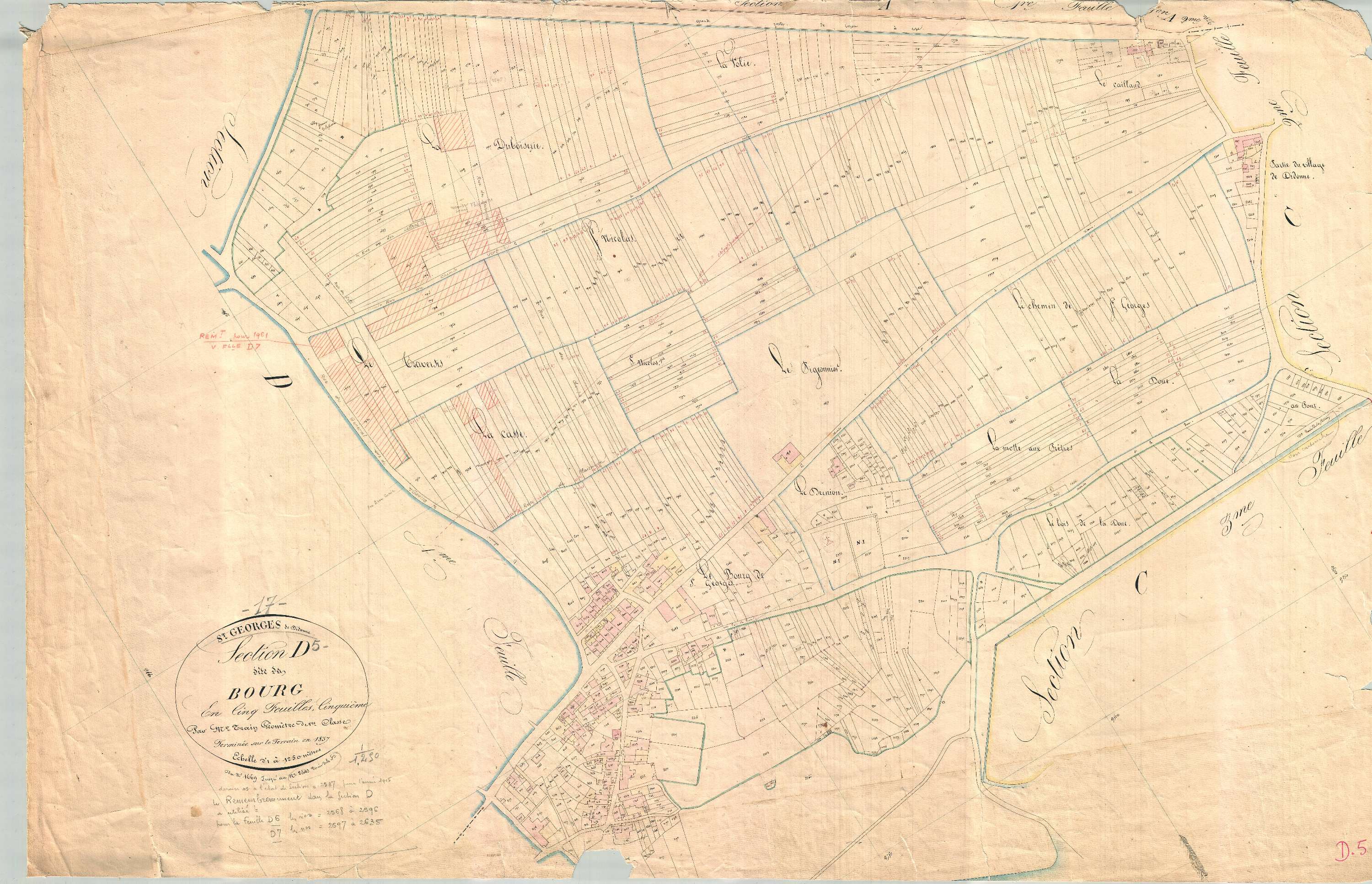 Saint-Georges-de-Didonne - Section D5 dite du Bourg.