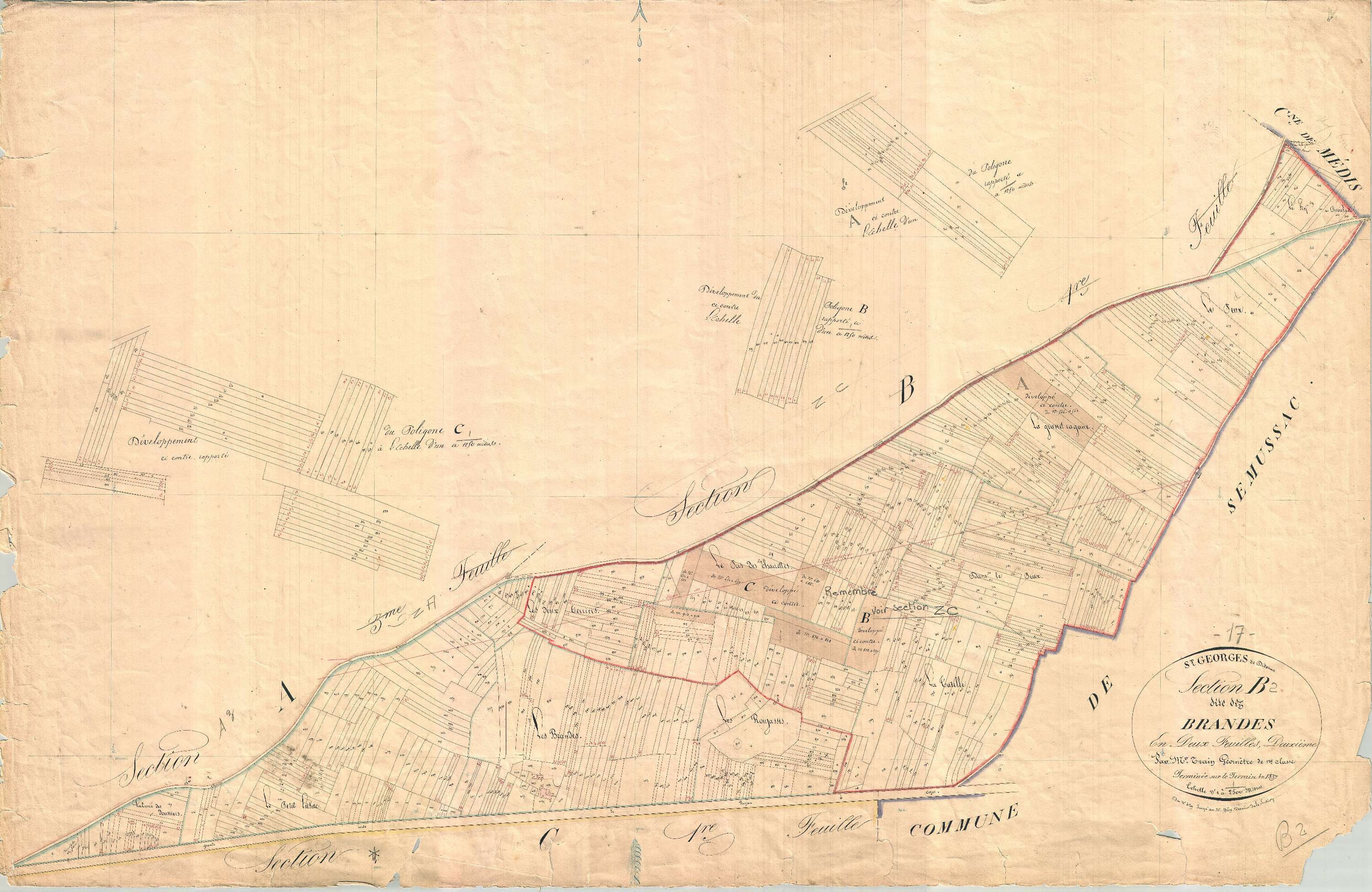 Saint-Georges-de-Didonne - Section B2 dite des Brandes.