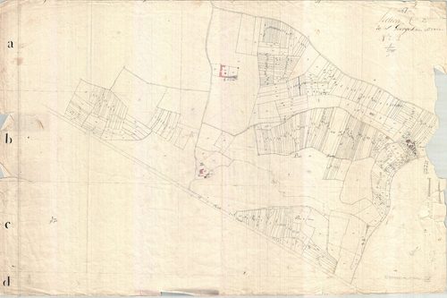 Saint-Georges-des-Coteaux - Section C2 (sans nom). [document en mauvais état]