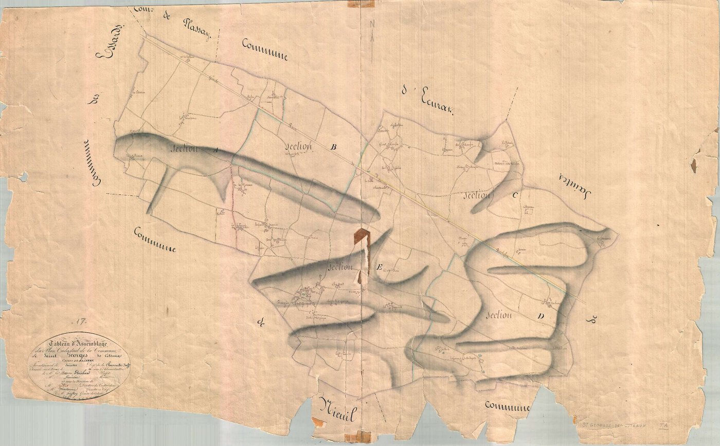 Saint-Georges-des-Coteaux - Tableau d'assemblage.