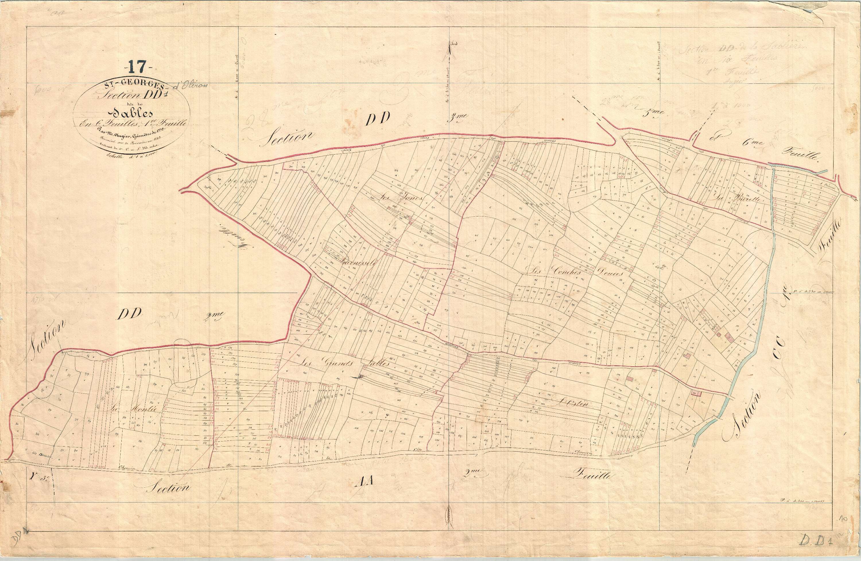 Saint-Georges-d'Oléron - Section DD1 dite des Sables.