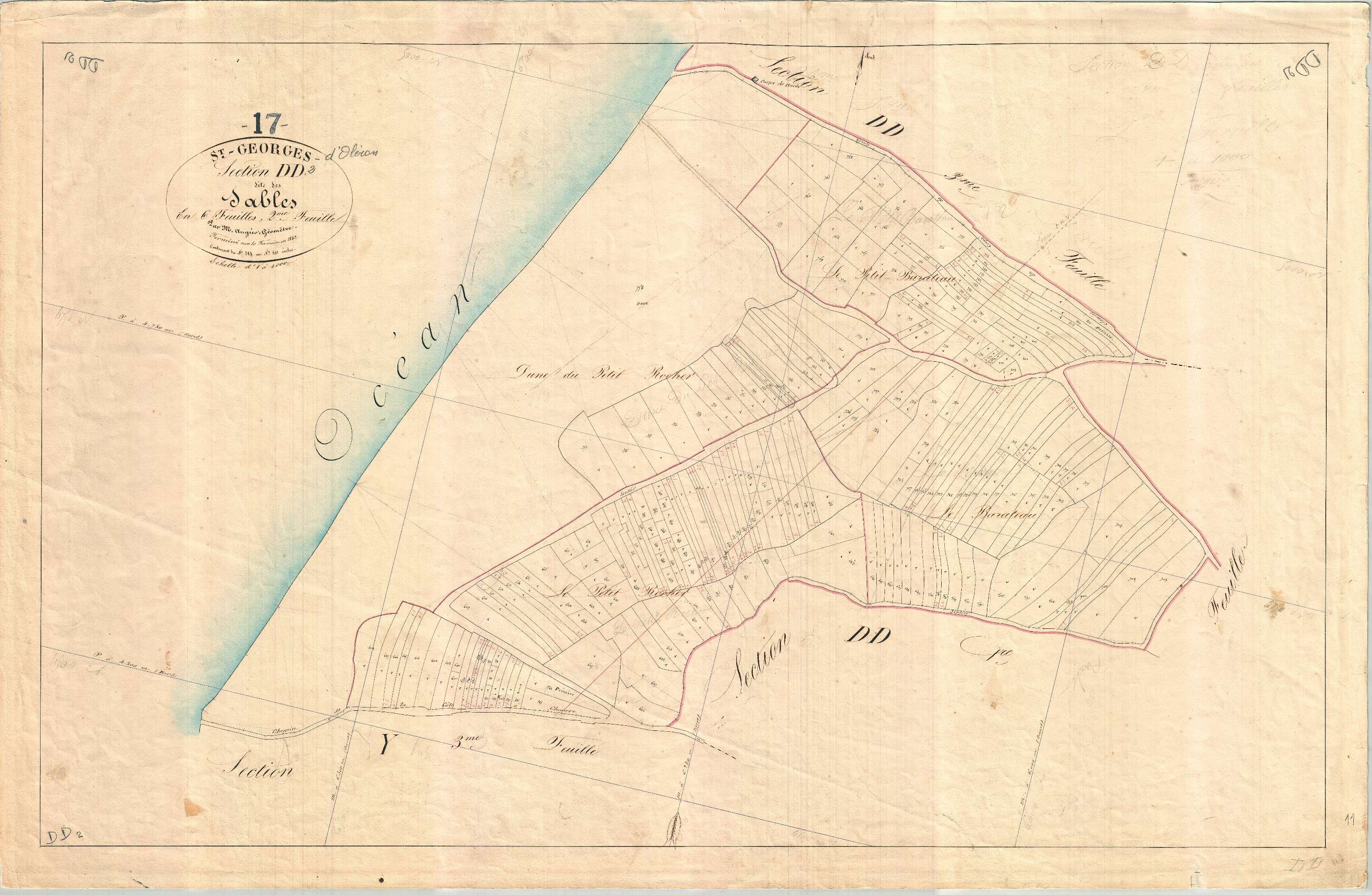 Saint-Georges-d'Oléron - Section DD2 dite des Sables.