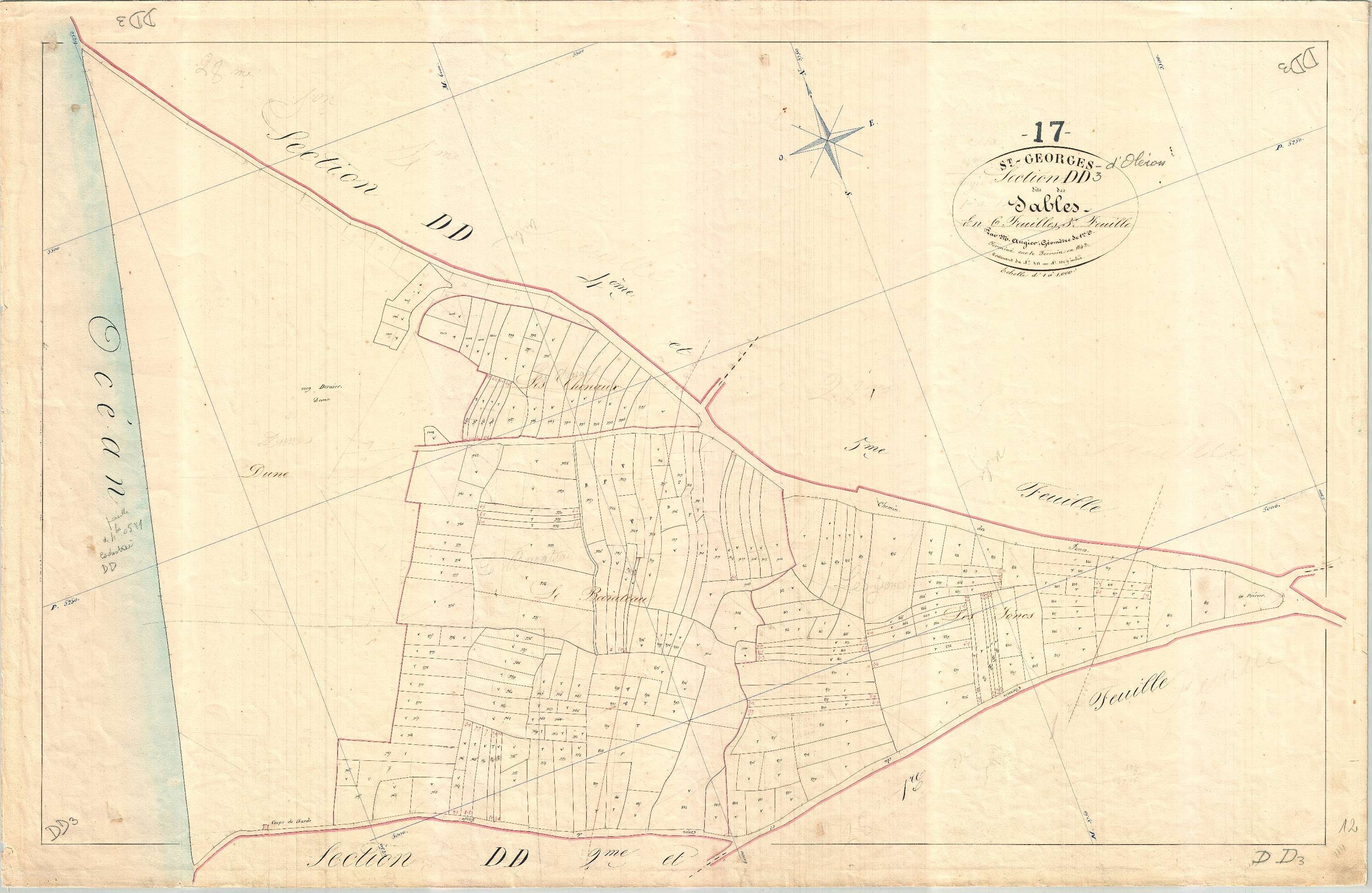 Saint-Georges-d'Oléron - Section DD3 dite des Sables.