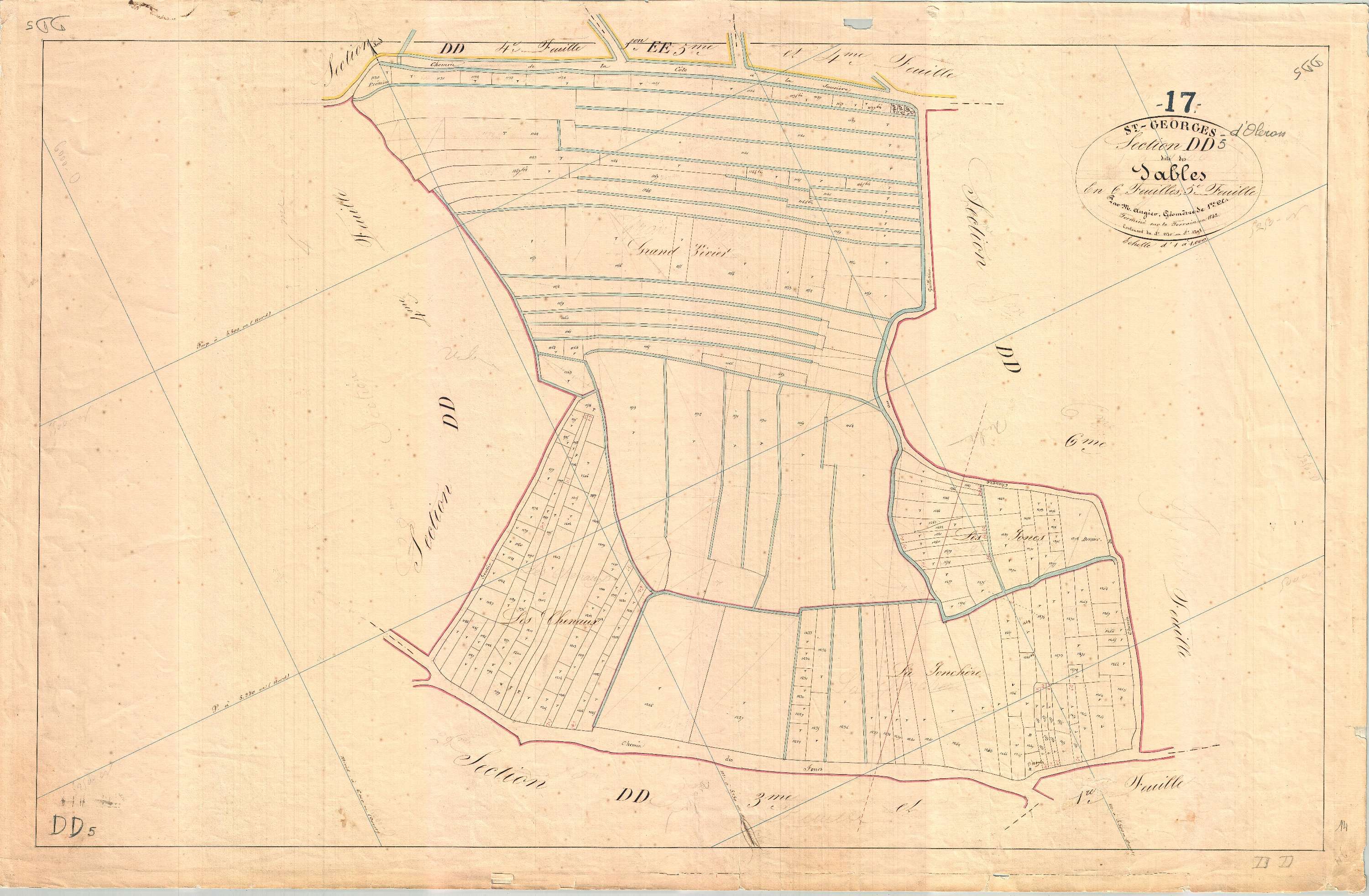 Saint-Georges-d'Oléron - Section DD5 dite des Sables.