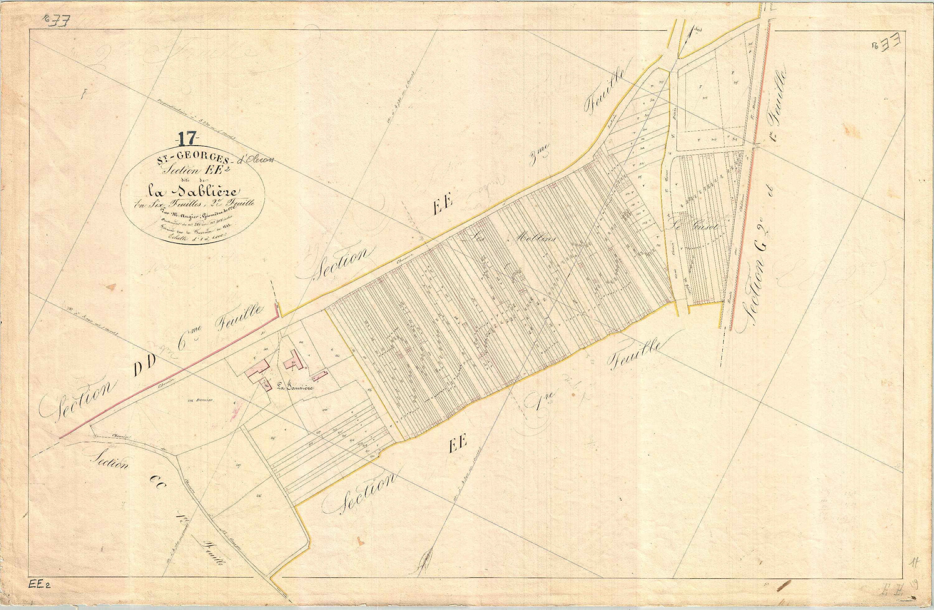 Saint-Georges-d'Oléron - Section EE2 dite de la Sablière.
