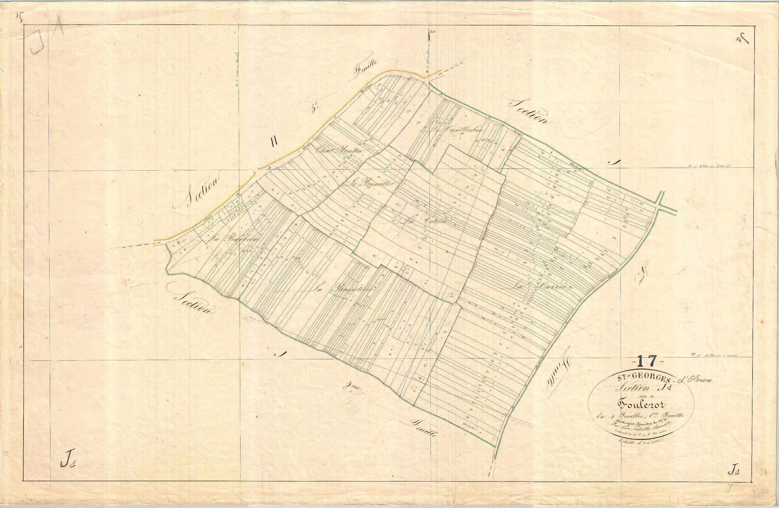 Saint-Georges-d'Oléron - Section J1 dite de Foulerot.