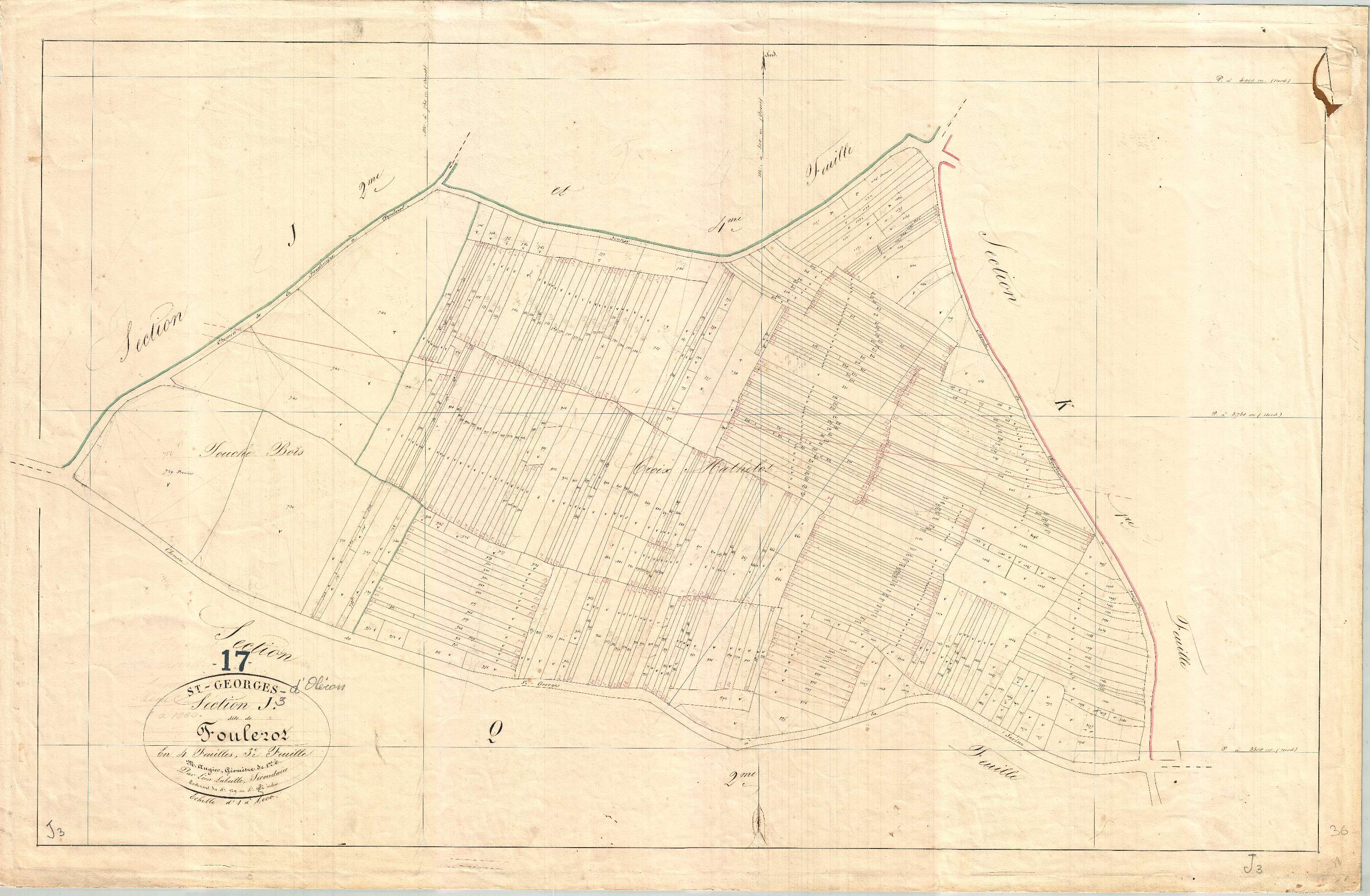 Saint-Georges-d'Oléron - Section J3 dite de Foulerot.