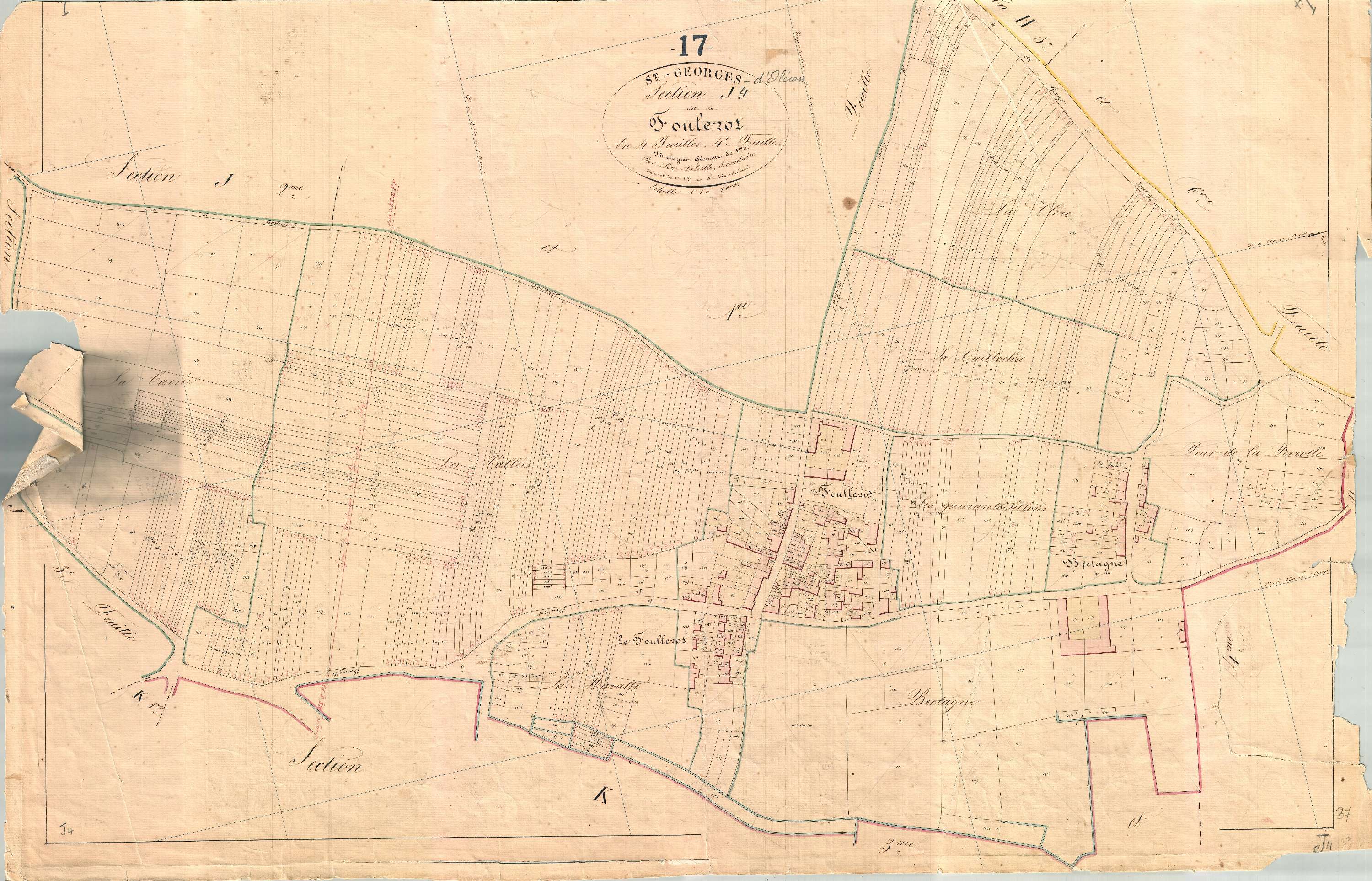Saint-Georges-d'Oléron - Section J4 dite de Foulerot.