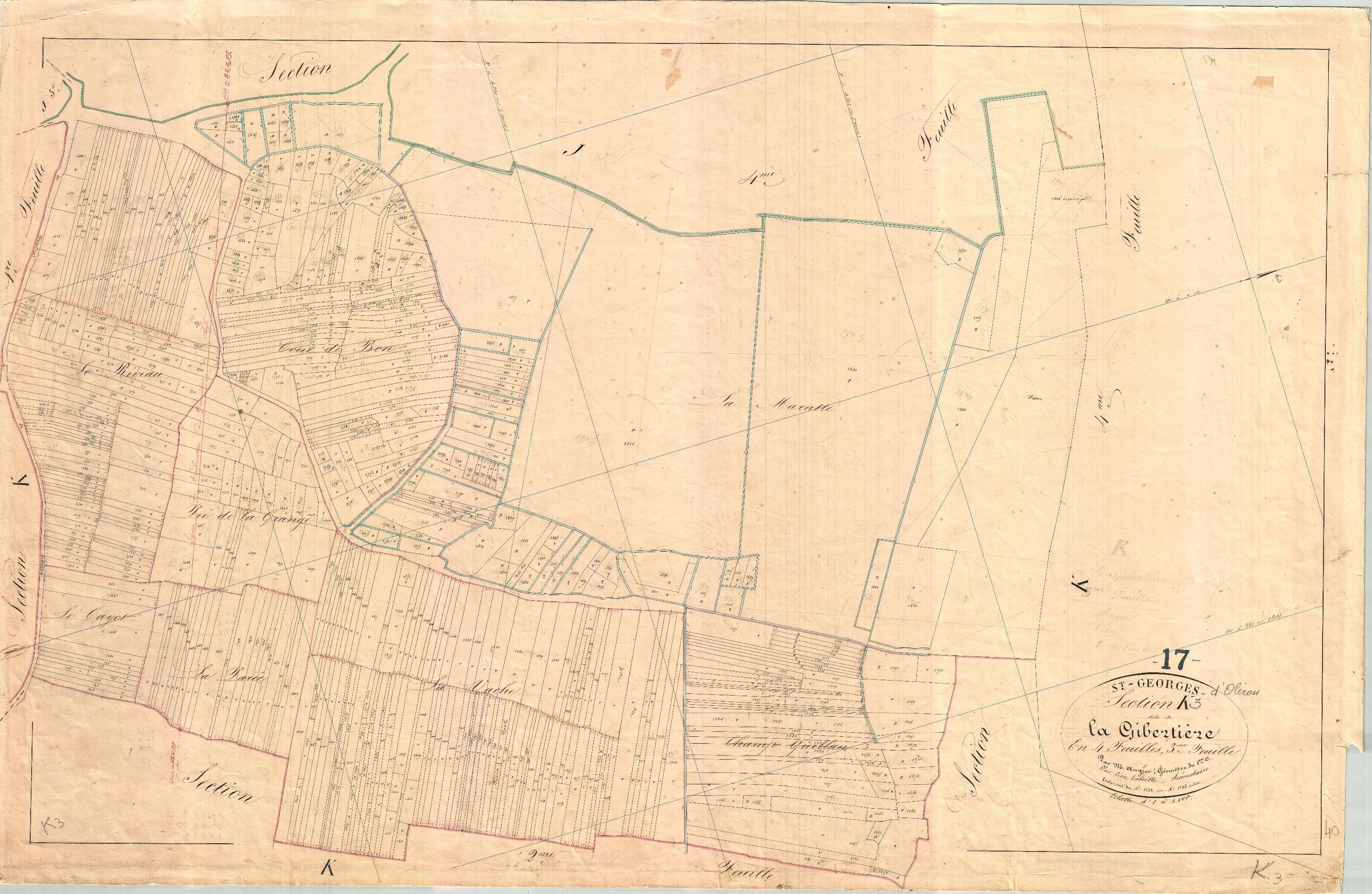 Saint-Georges-d'Oléron - Section K3 dite de la Gibertière.