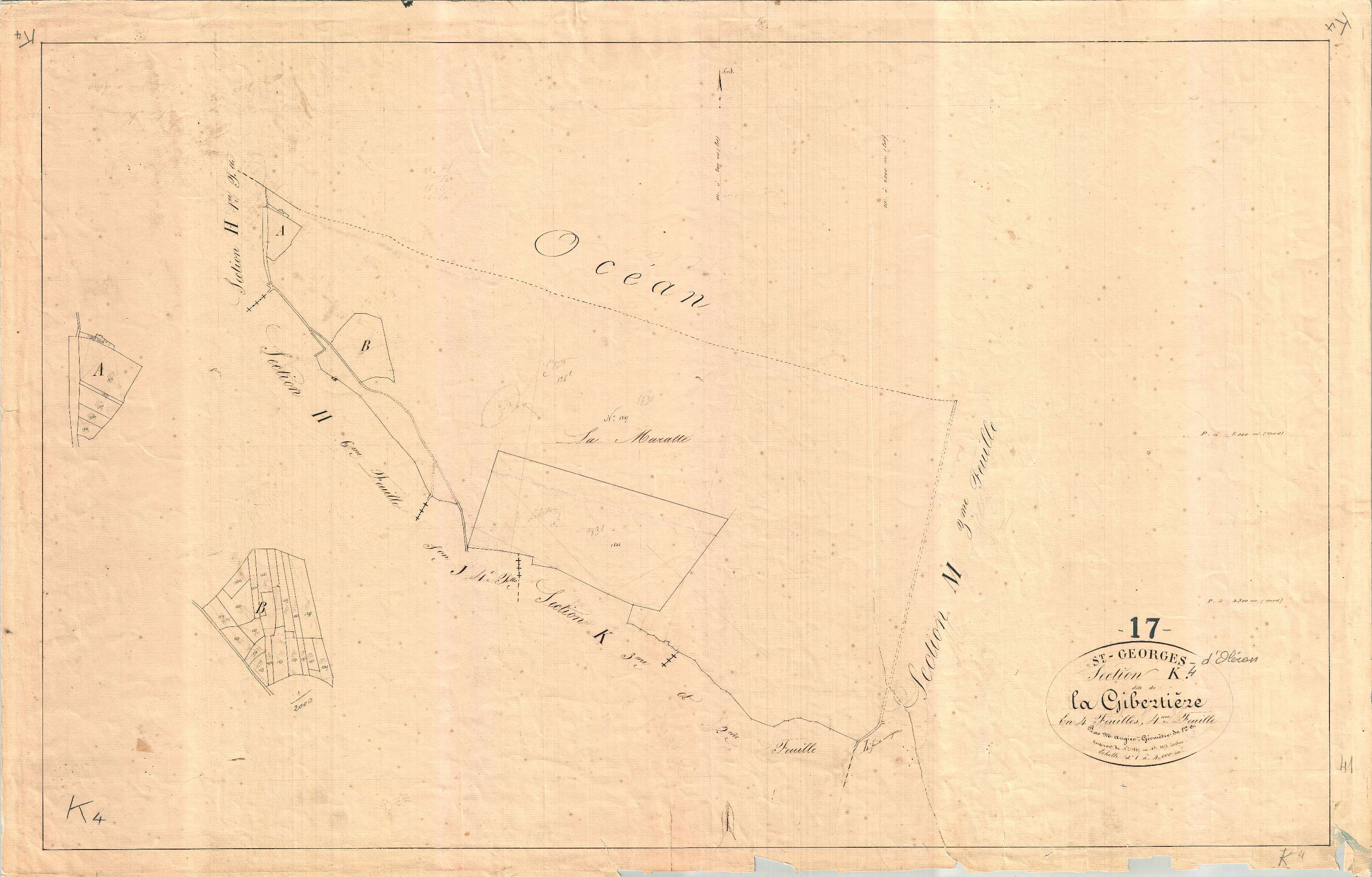 Saint-Georges-d'Oléron - Section K4 dite de la Gibertière.