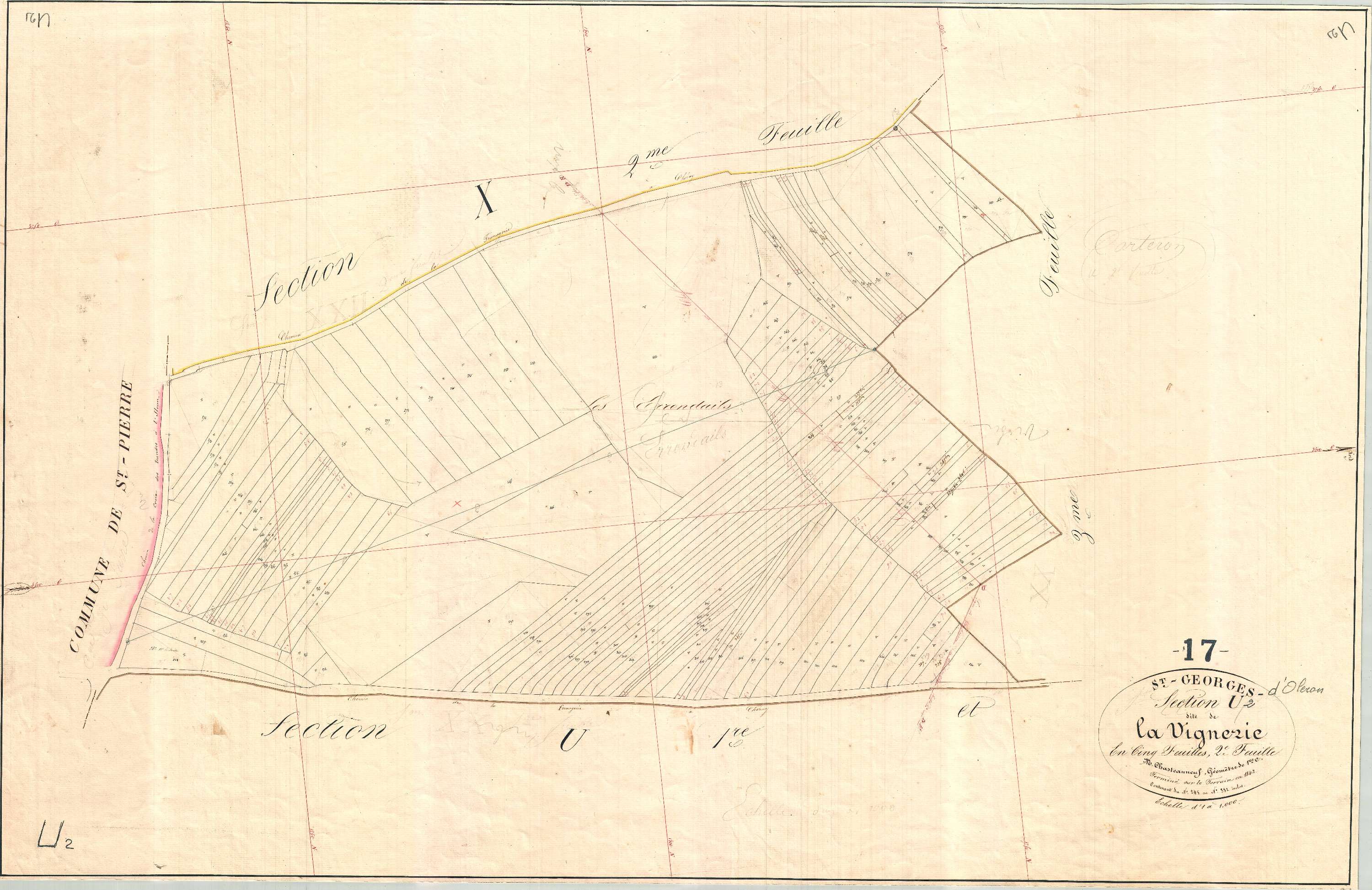 Saint-Georges-d'Oléron - Section U2 dite de la Vignerie.