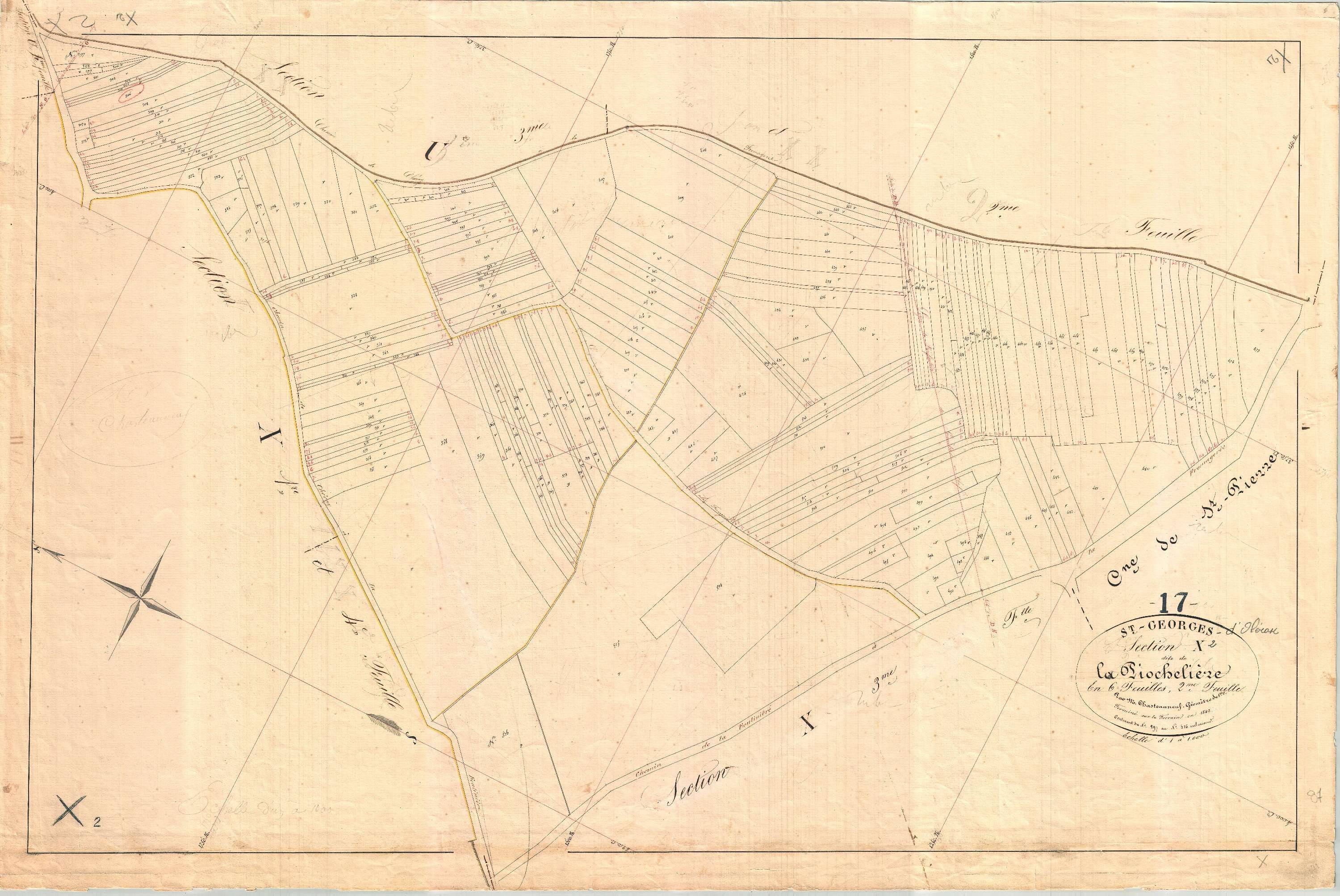 Saint-Georges-d'Oléron - Section X2 dite de la Pochelière.