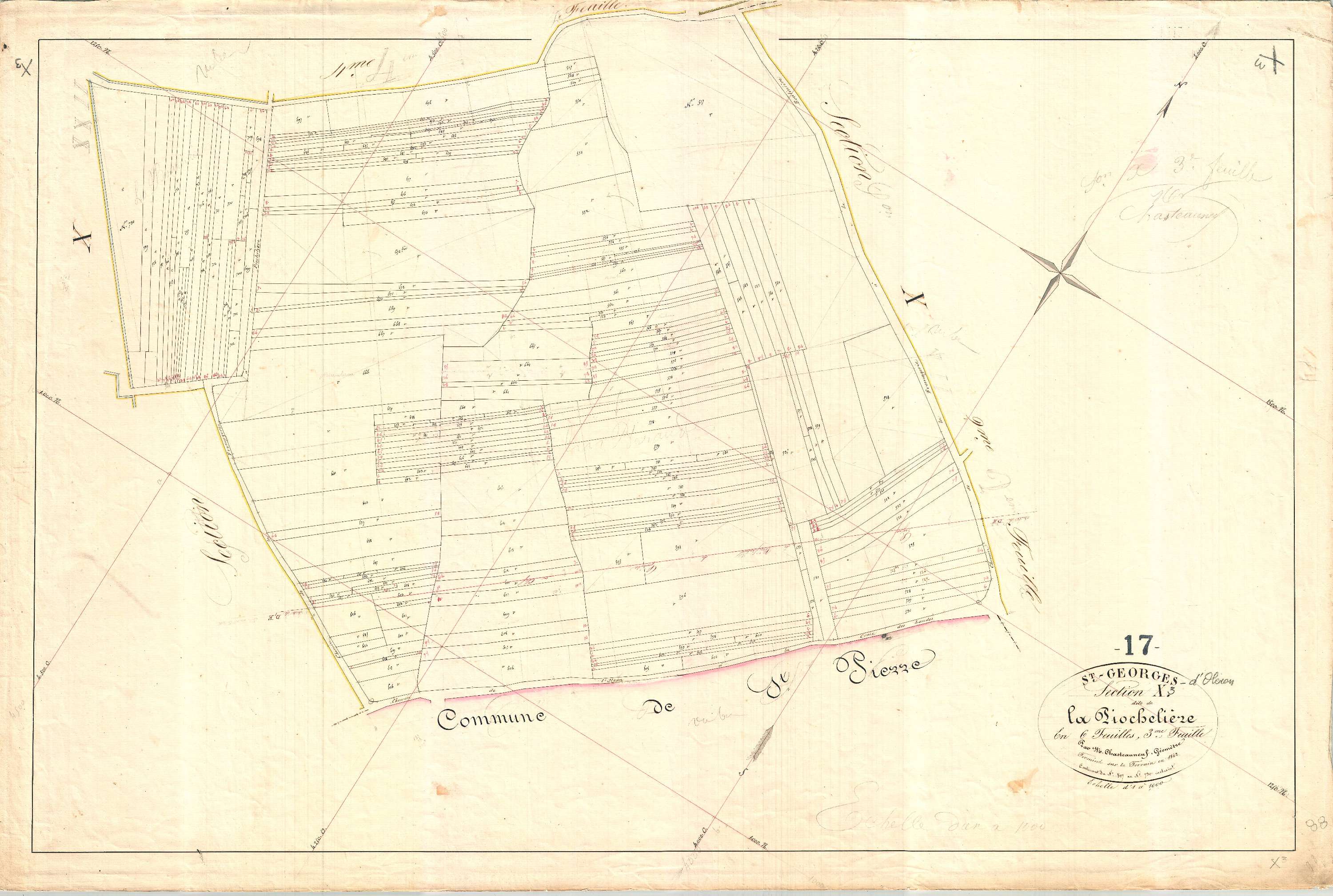 Saint-Georges-d'Oléron - Section X3 dite de la Pochelière.