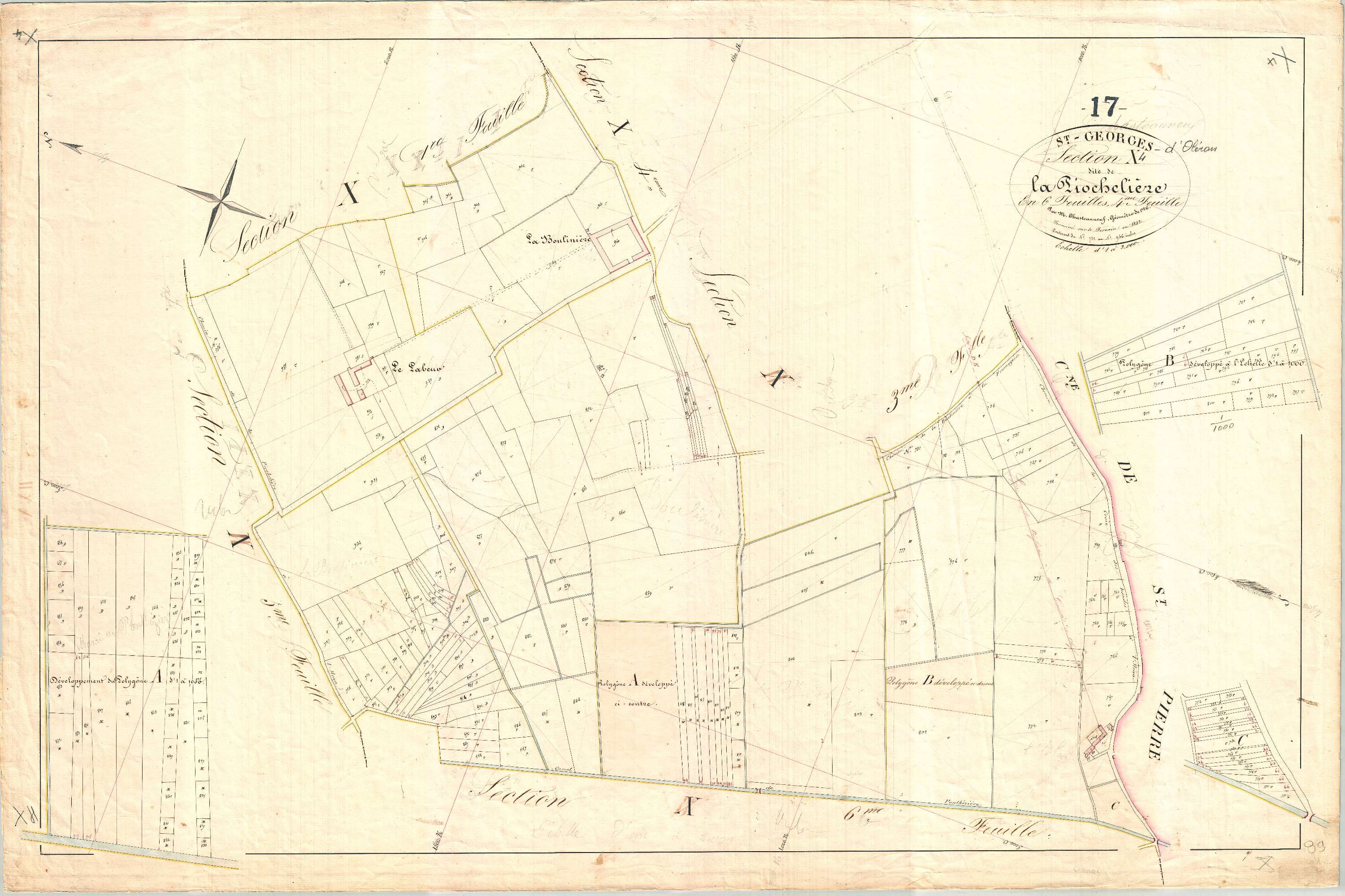 Saint-Georges-d'Oléron - Section X4 dite de la Pochelière.