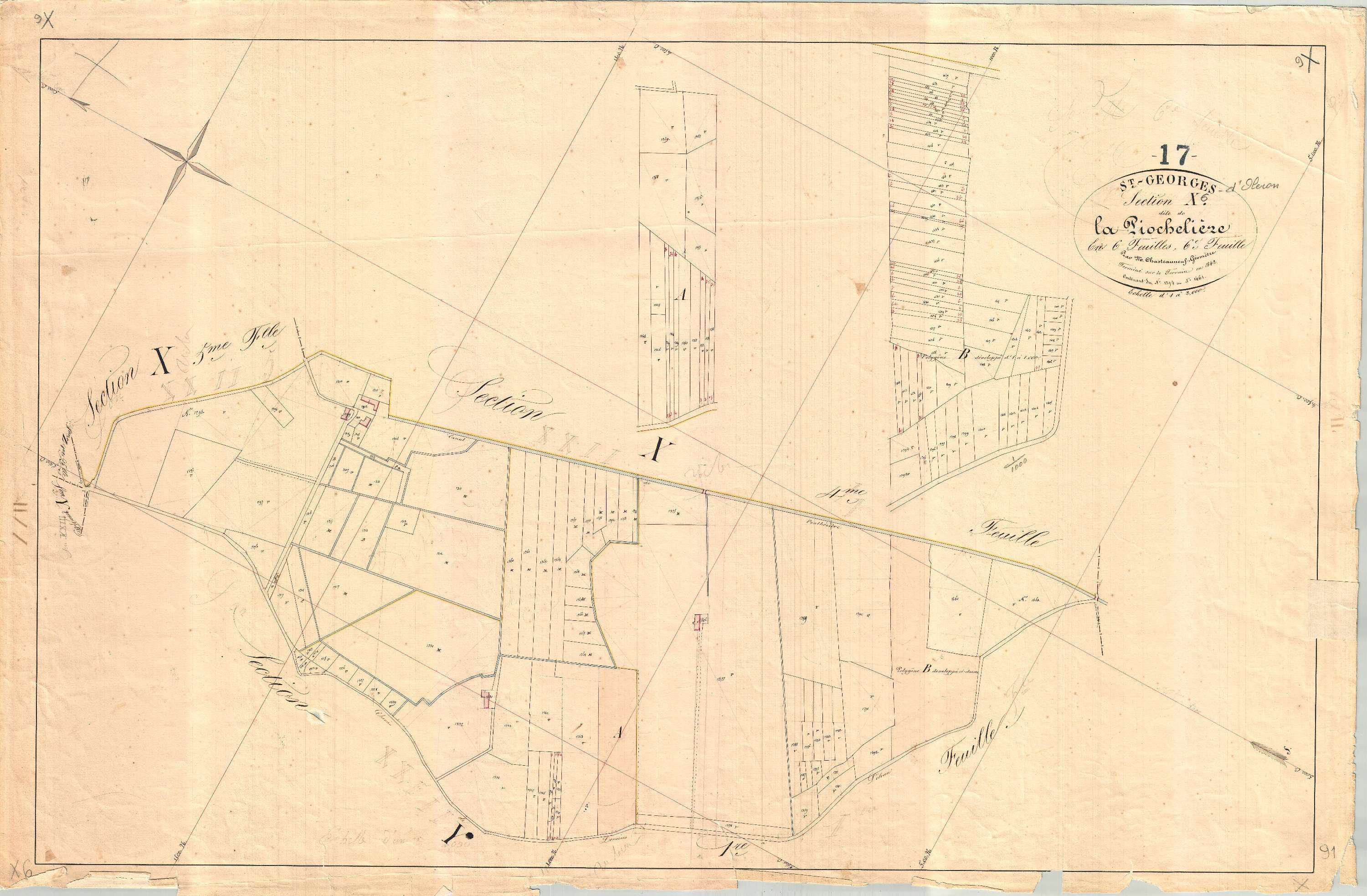 Saint-Georges-d'Oléron - Section X6 dite de la Pochelière.