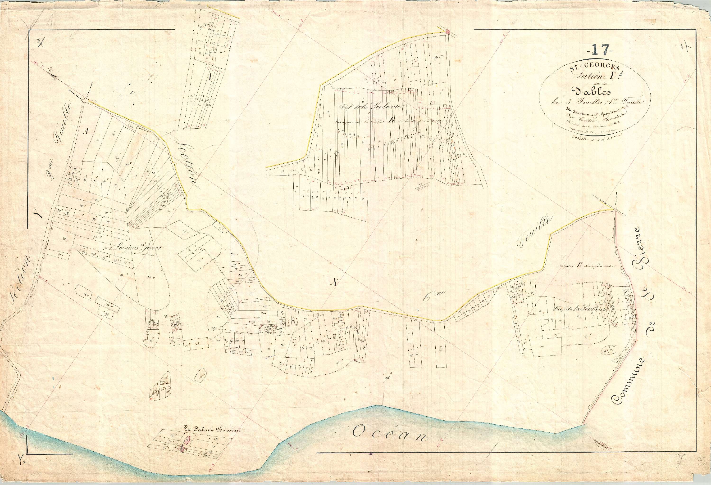 Saint-Georges-d'Oléron - Section Y1 dite des Sables.