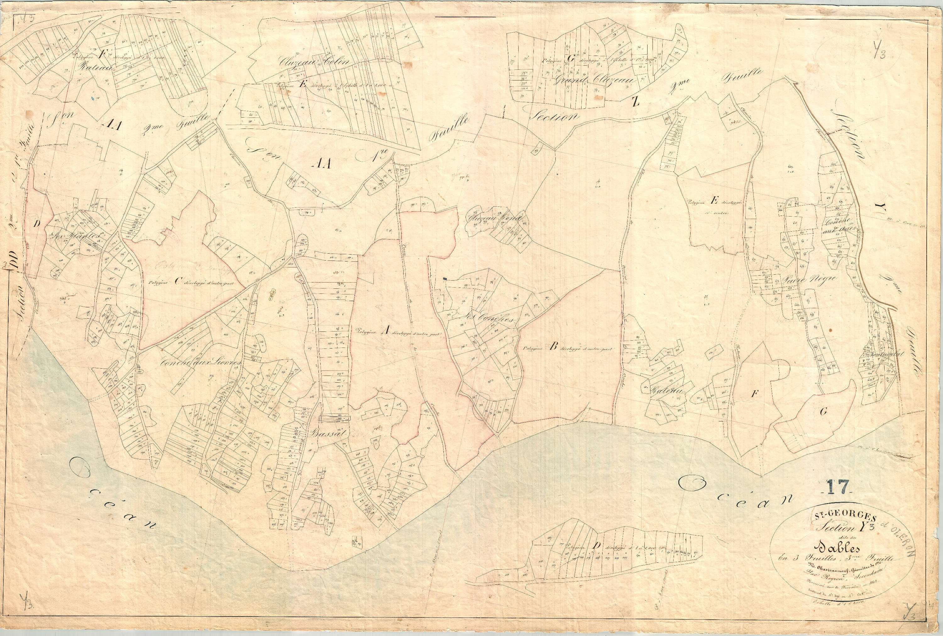 Saint-Georges-d'Oléron - Section Y3 dite des Sables.