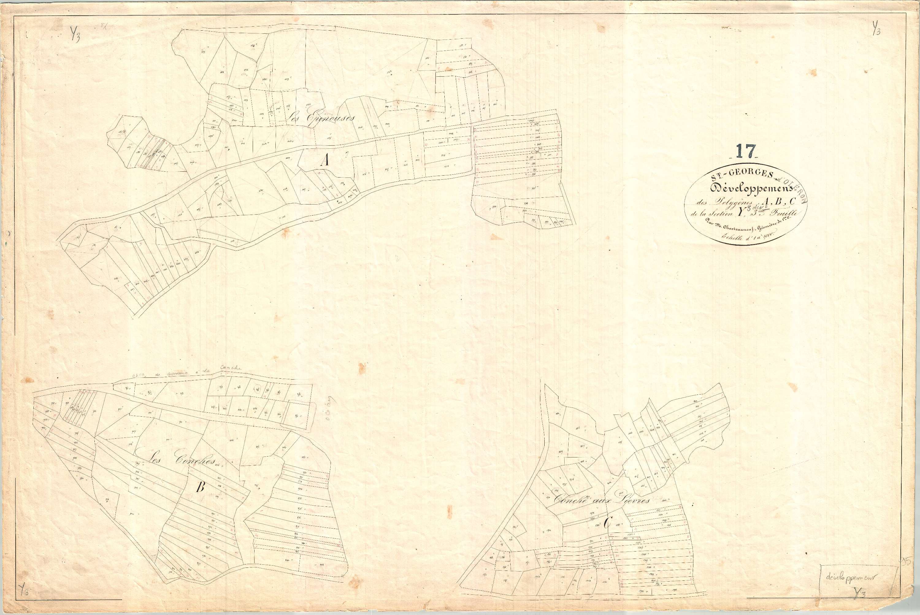 Saint-Georges-d'Oléron - Section Y4 dite des Sables.