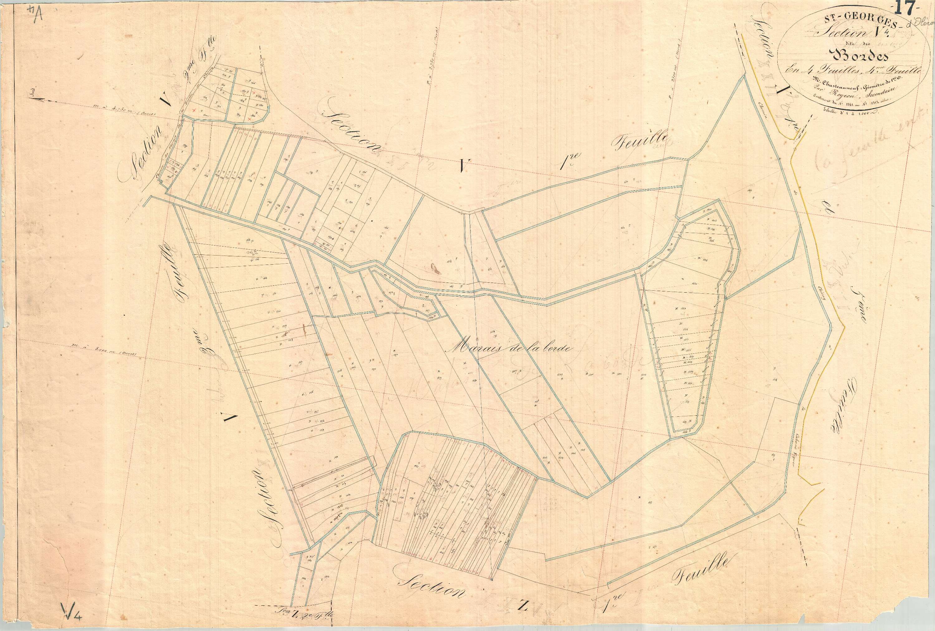 Saint-Georges-d'Oléron - Section V4 dite des Bordes.