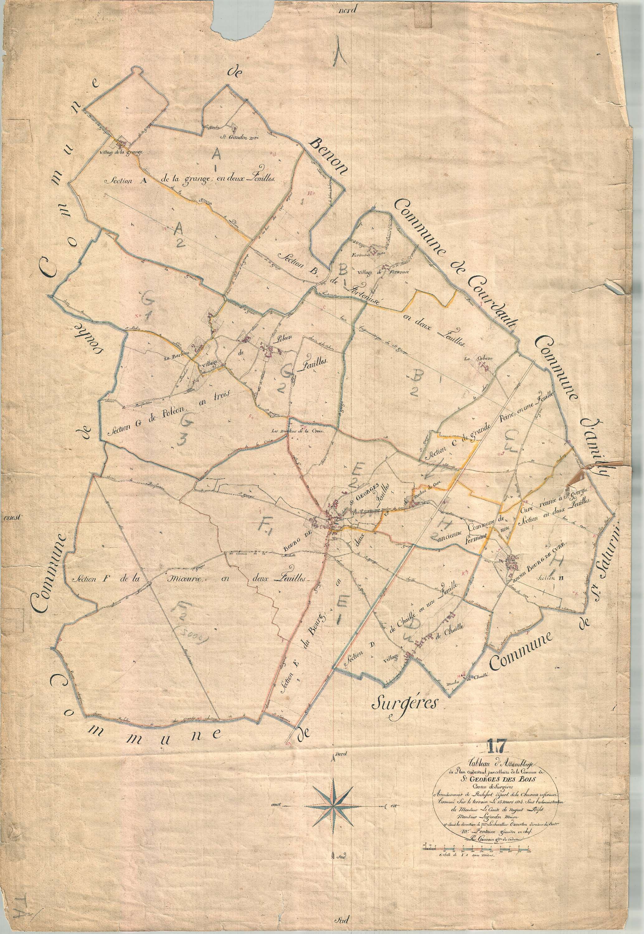 Saint-Georges-du-Bois - Tableau d'assemblage.