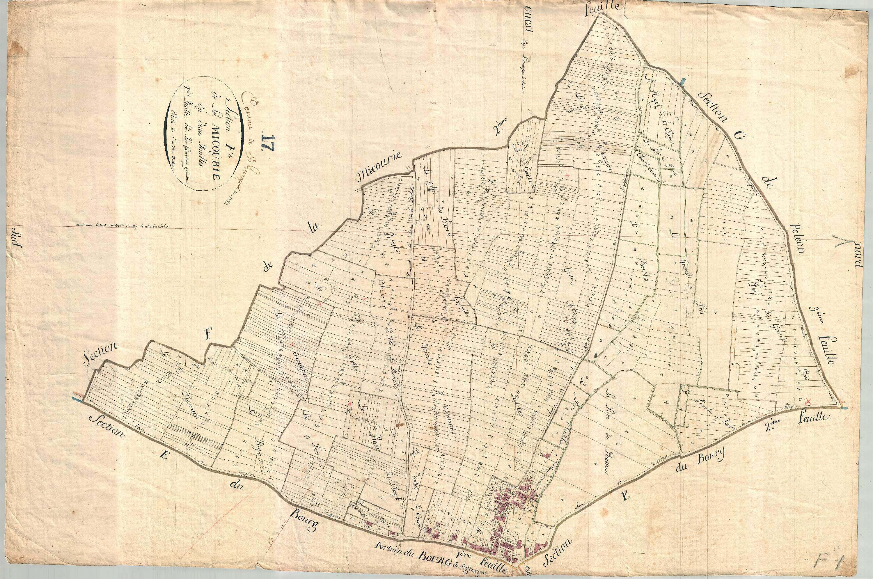 Saint-Georges-du-Bois - Section F1 dite de la Micourie.