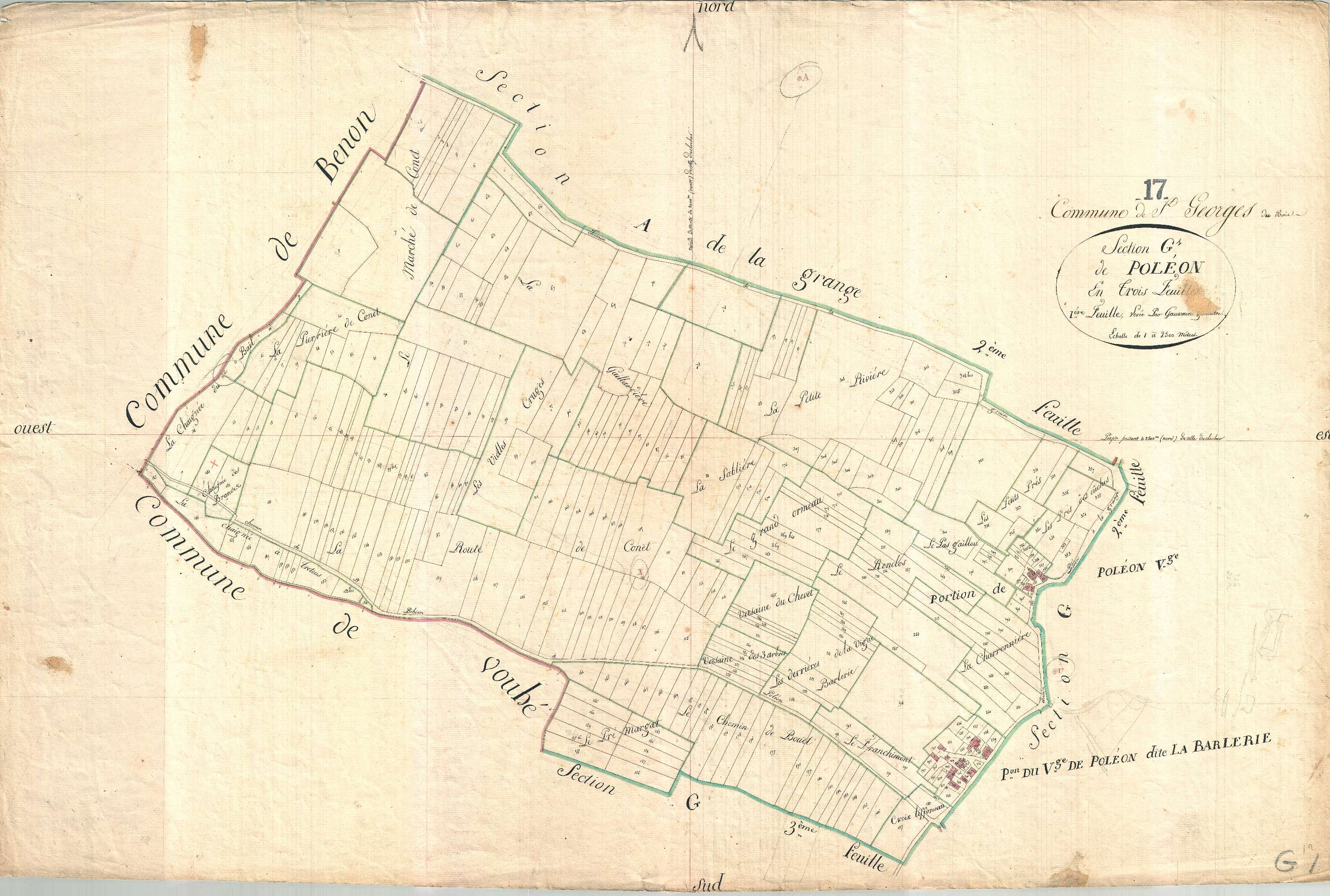 Saint-Georges-du-Bois - Section G1 dite de Poléon.