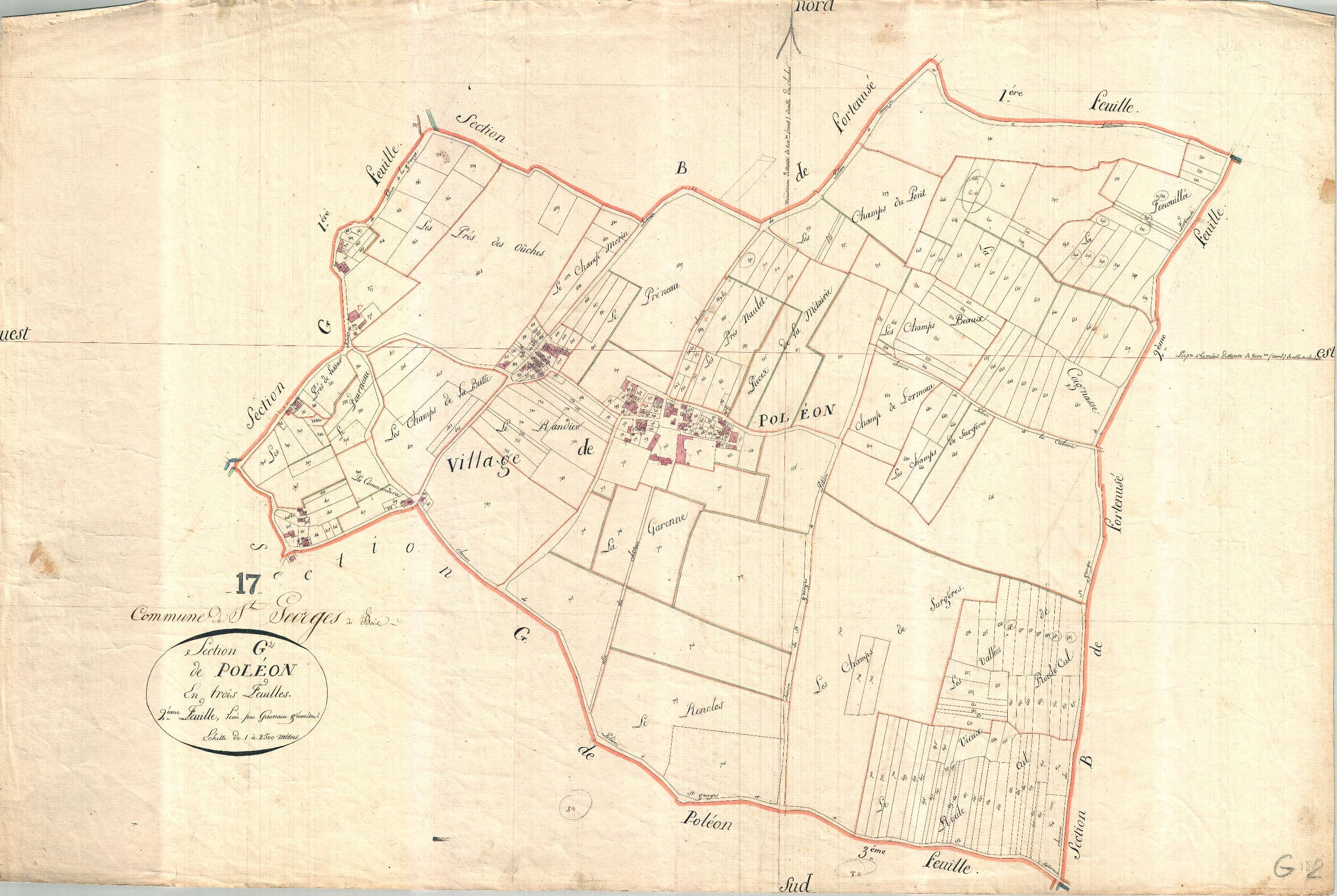 Saint-Georges-du-Bois - Section G2 dite de Poléon.
