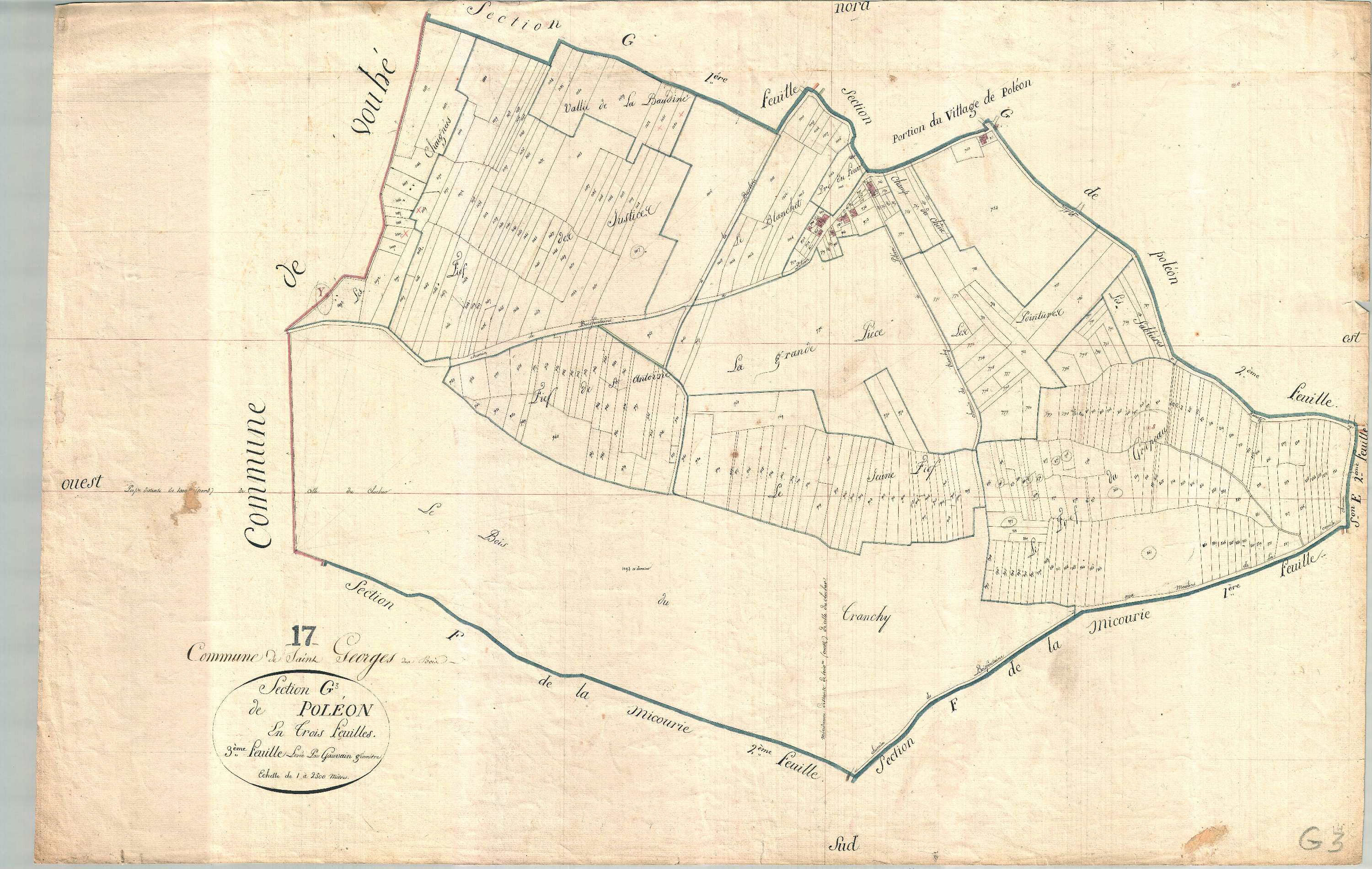 Saint-Georges-du-Bois - Section G3 dite de Poléon.
