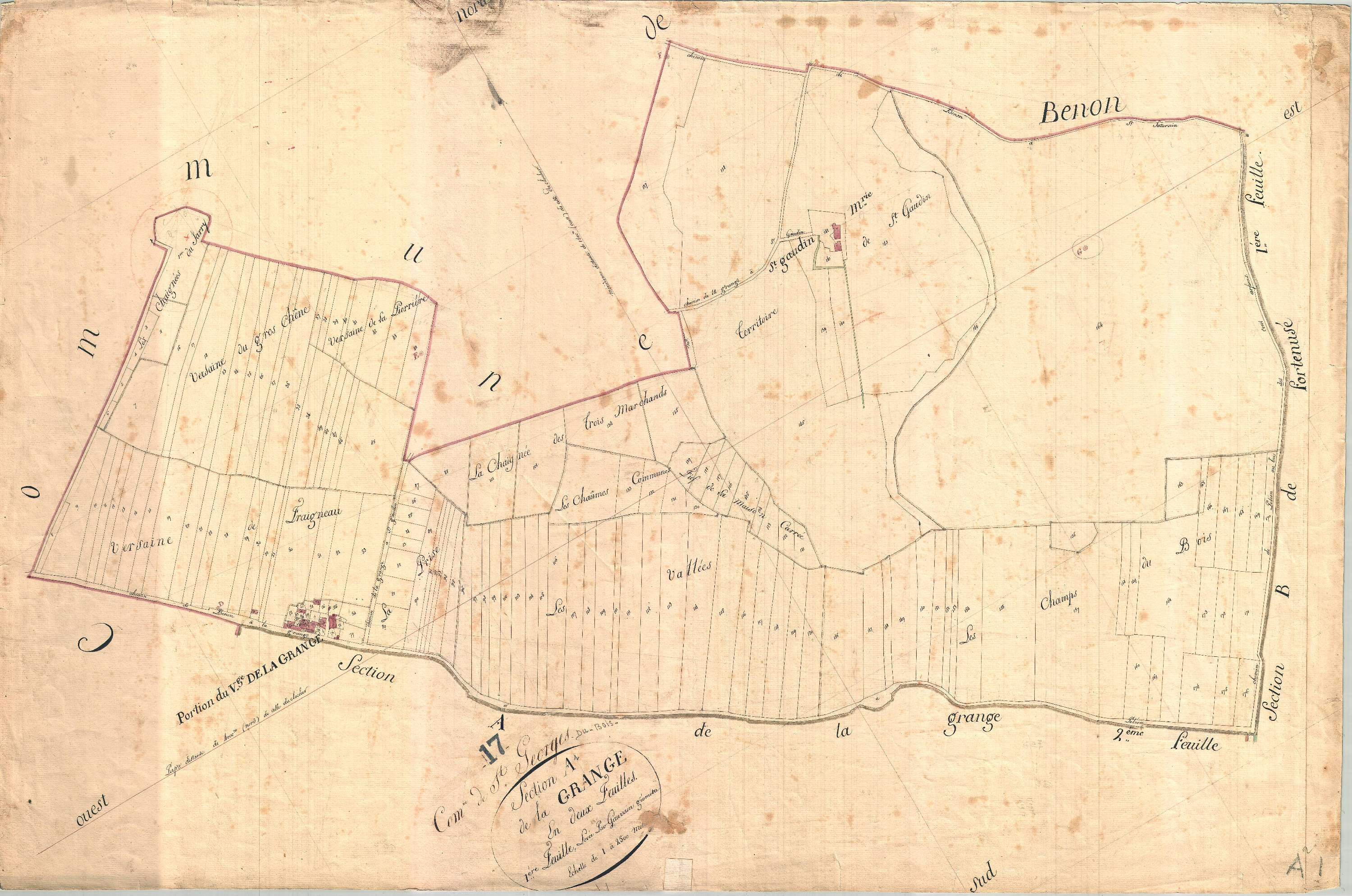 Saint-Georges-du-Bois - Section A1 dite de la Grange.