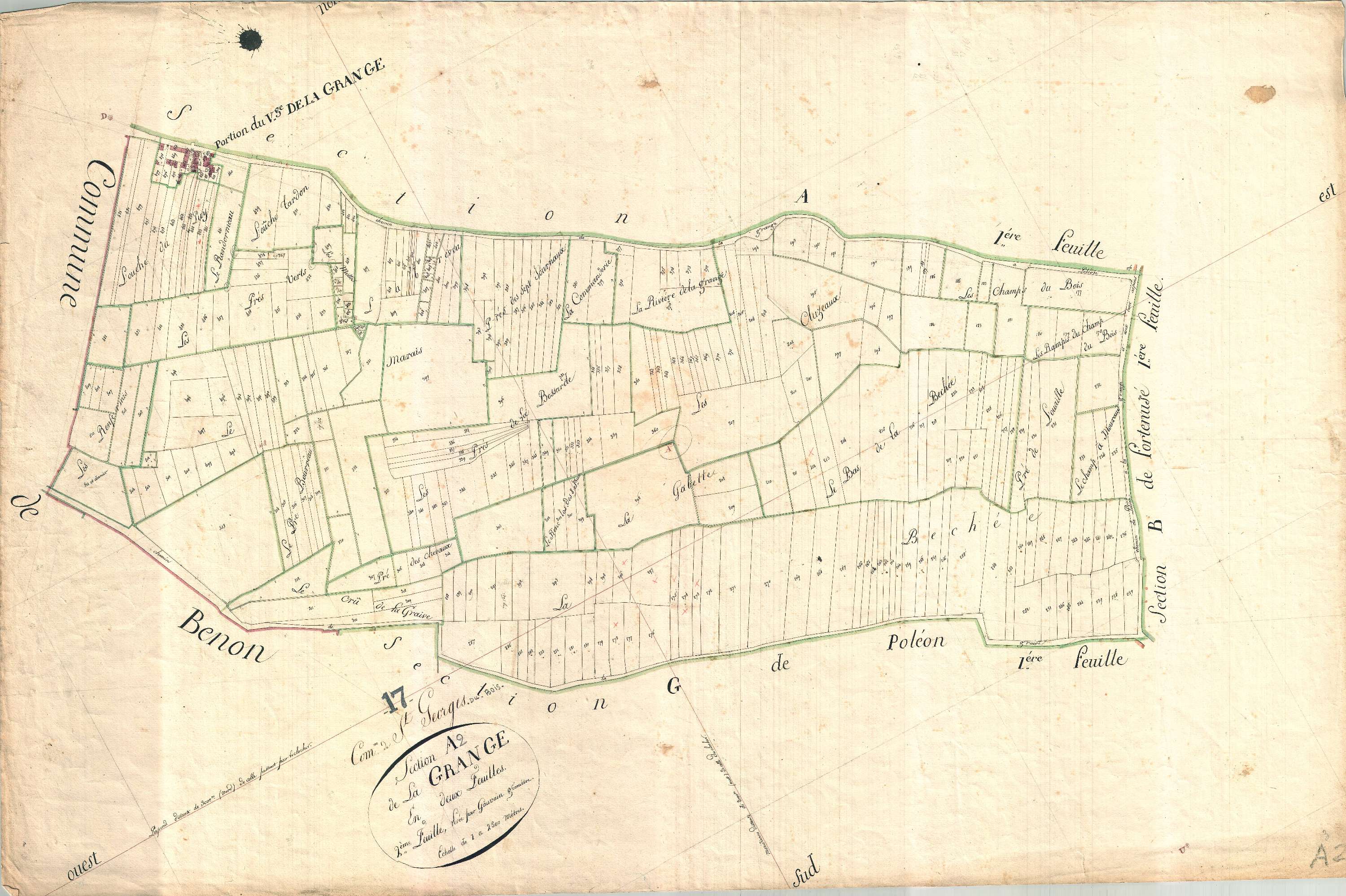 Saint-Georges-du-Bois - Section A2 dite de la Grange.