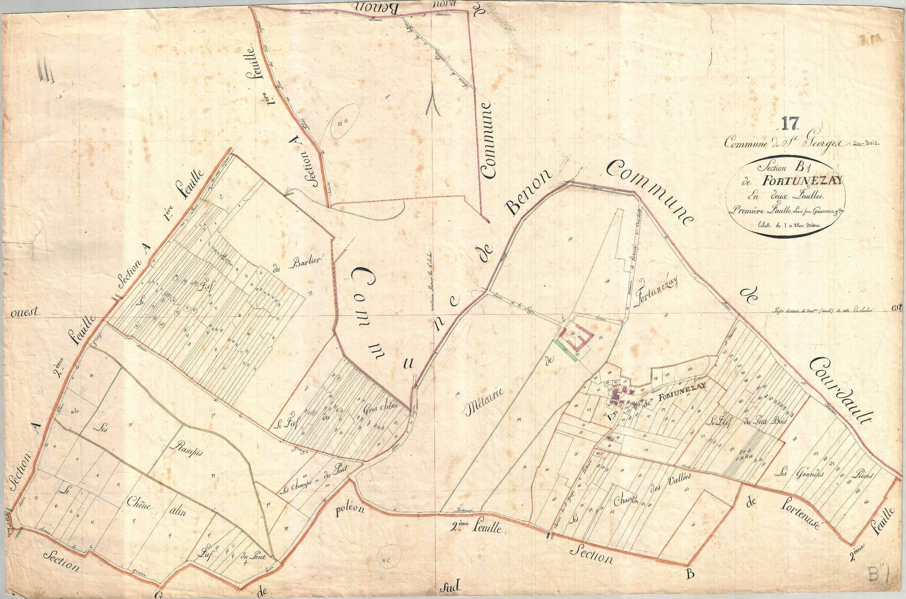 Saint-Georges-du-Bois - Section B1 dite de Fortunezay.