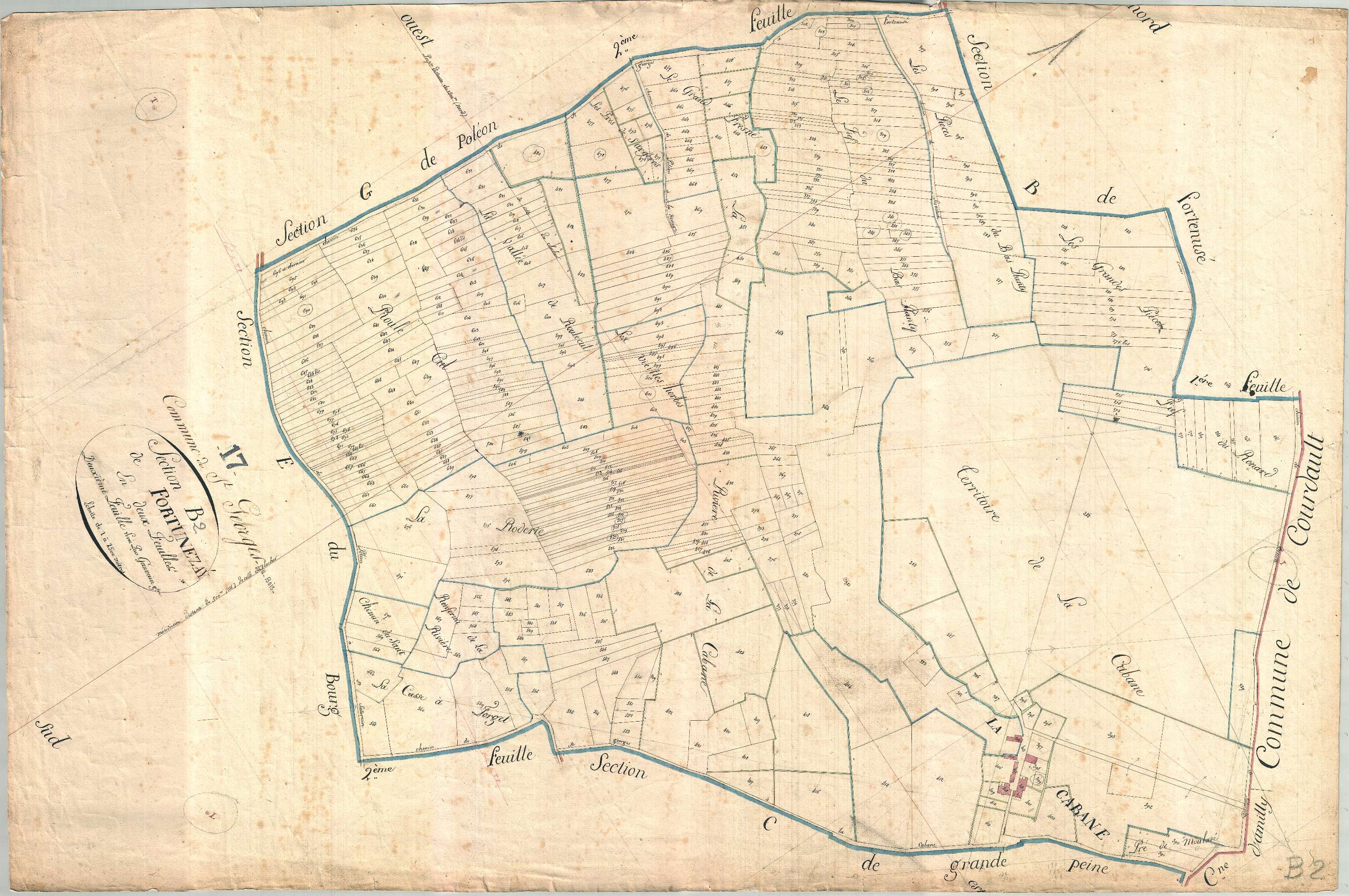 Saint-Georges-du-Bois - Section B2 dite de Fortunezay.