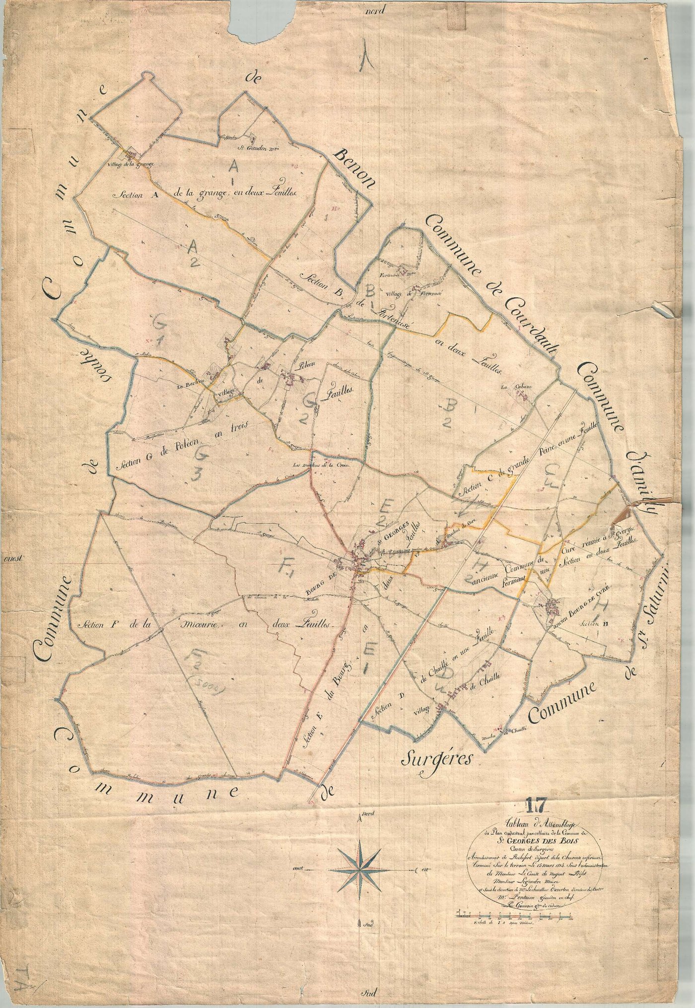 Saint-Georges-du-Bois - Tableau d'assemblage.