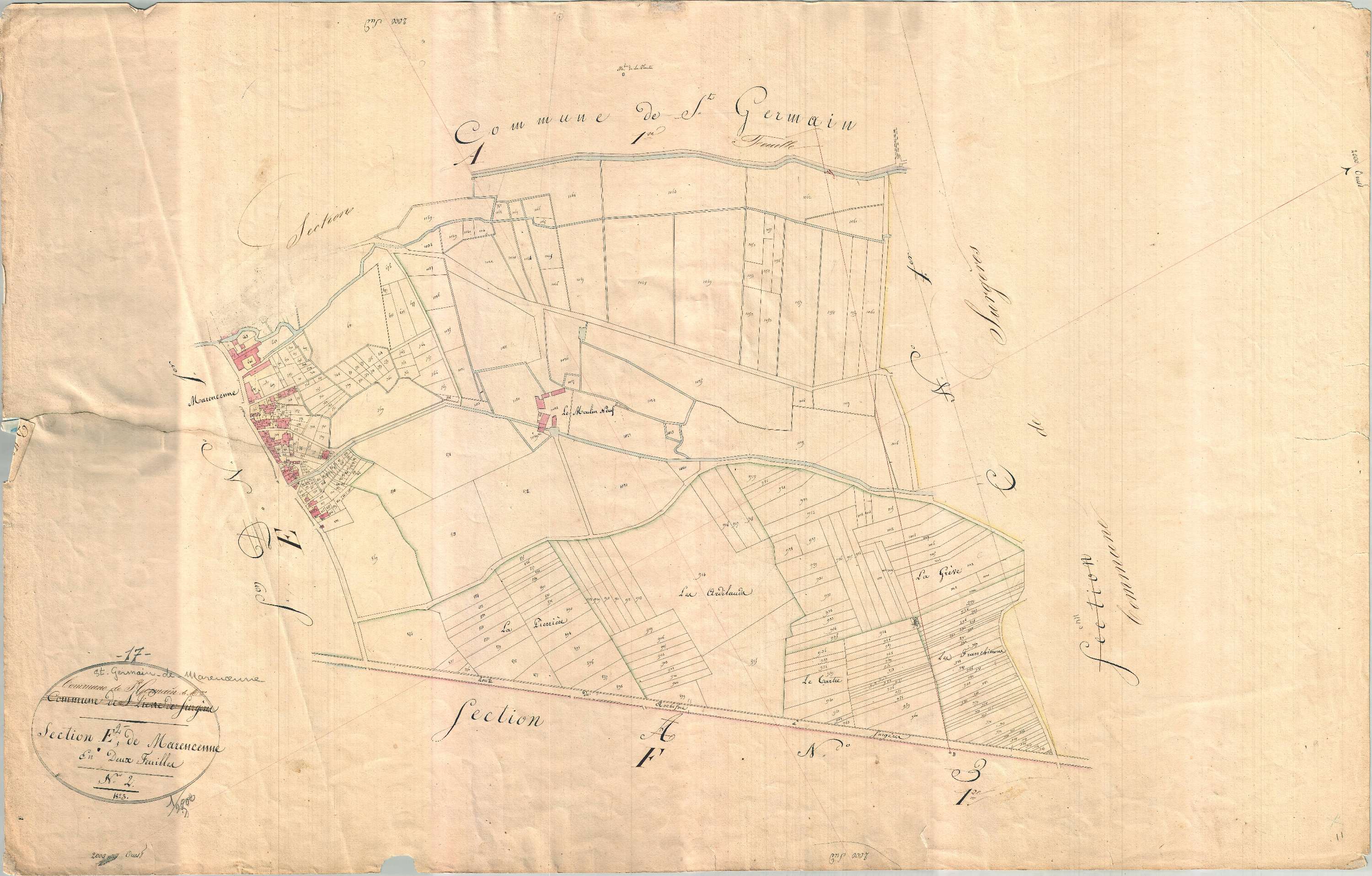 Saint-Germain-de-Marencennes - Section E2 dite de Marencennes.