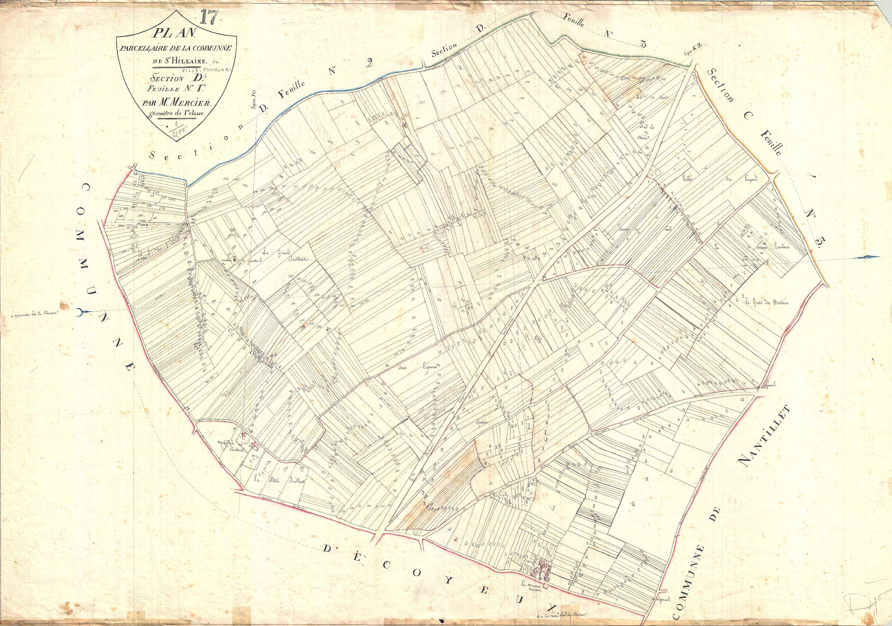Saint-Hilaire-de-Villefranche - Section D1 (sans nom).