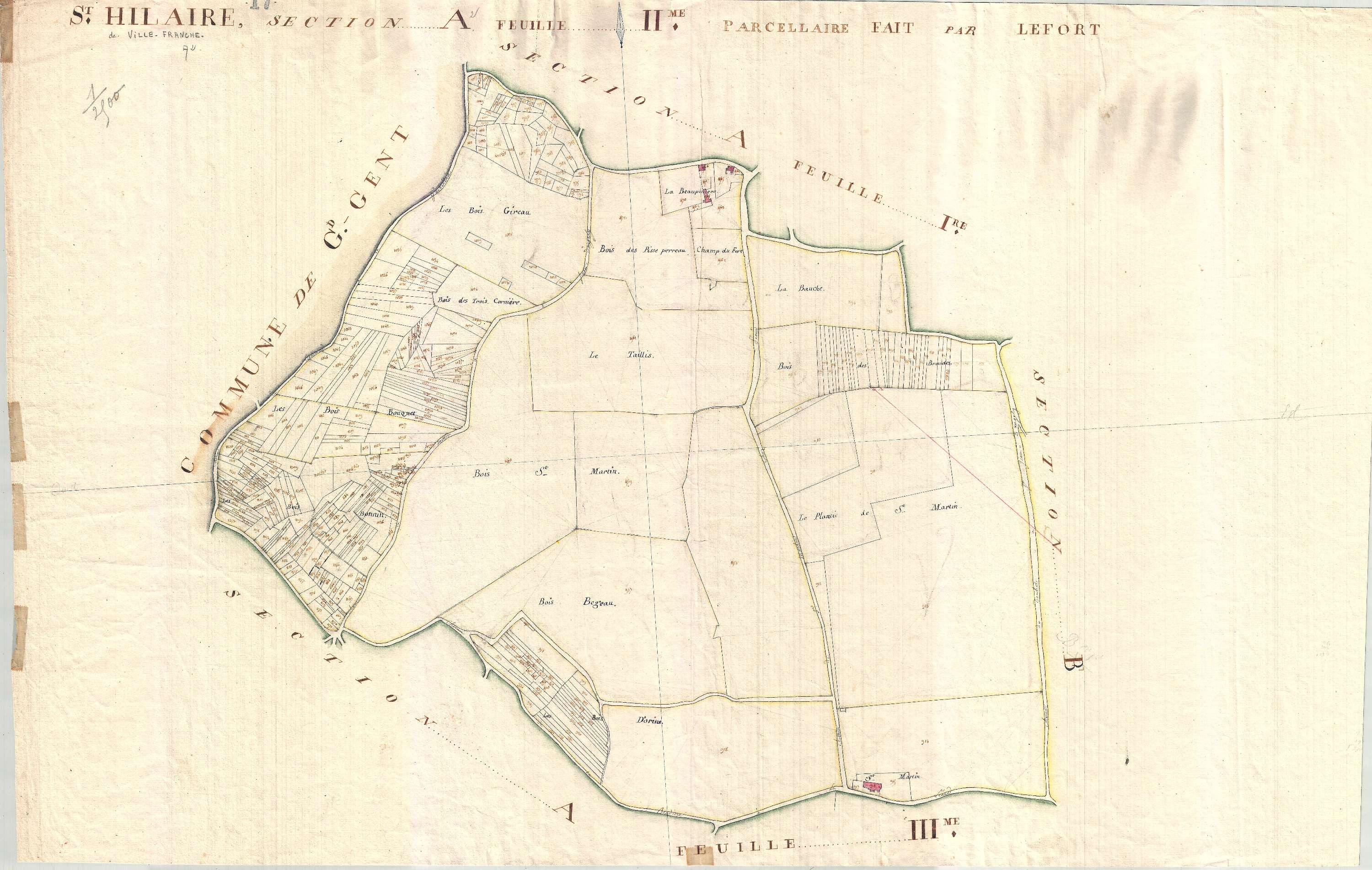 Saint-Hilaire-de-Villefranche - Section A2 (sans nom).