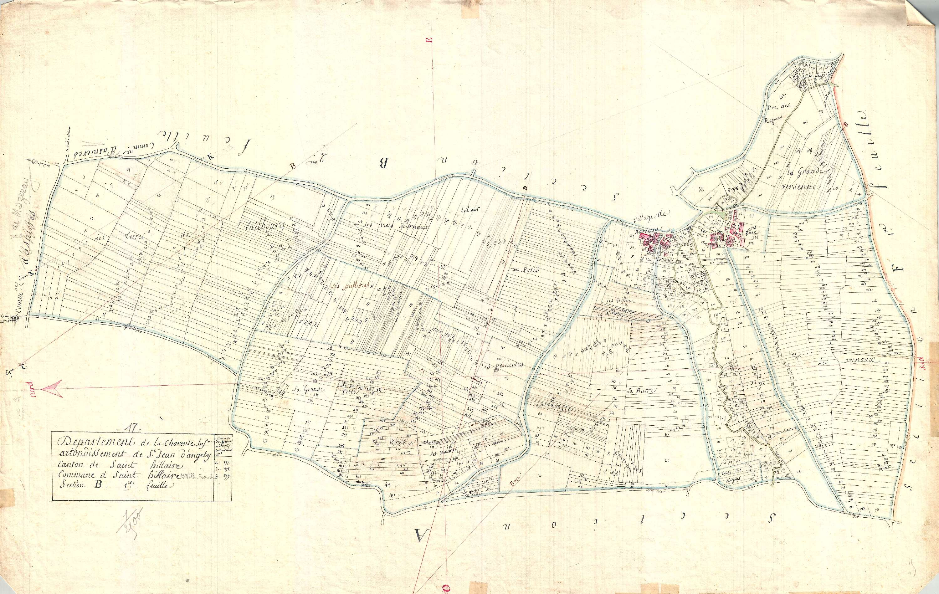 Saint-Hilaire-de-Villefranche - Section B1 (sans nom).