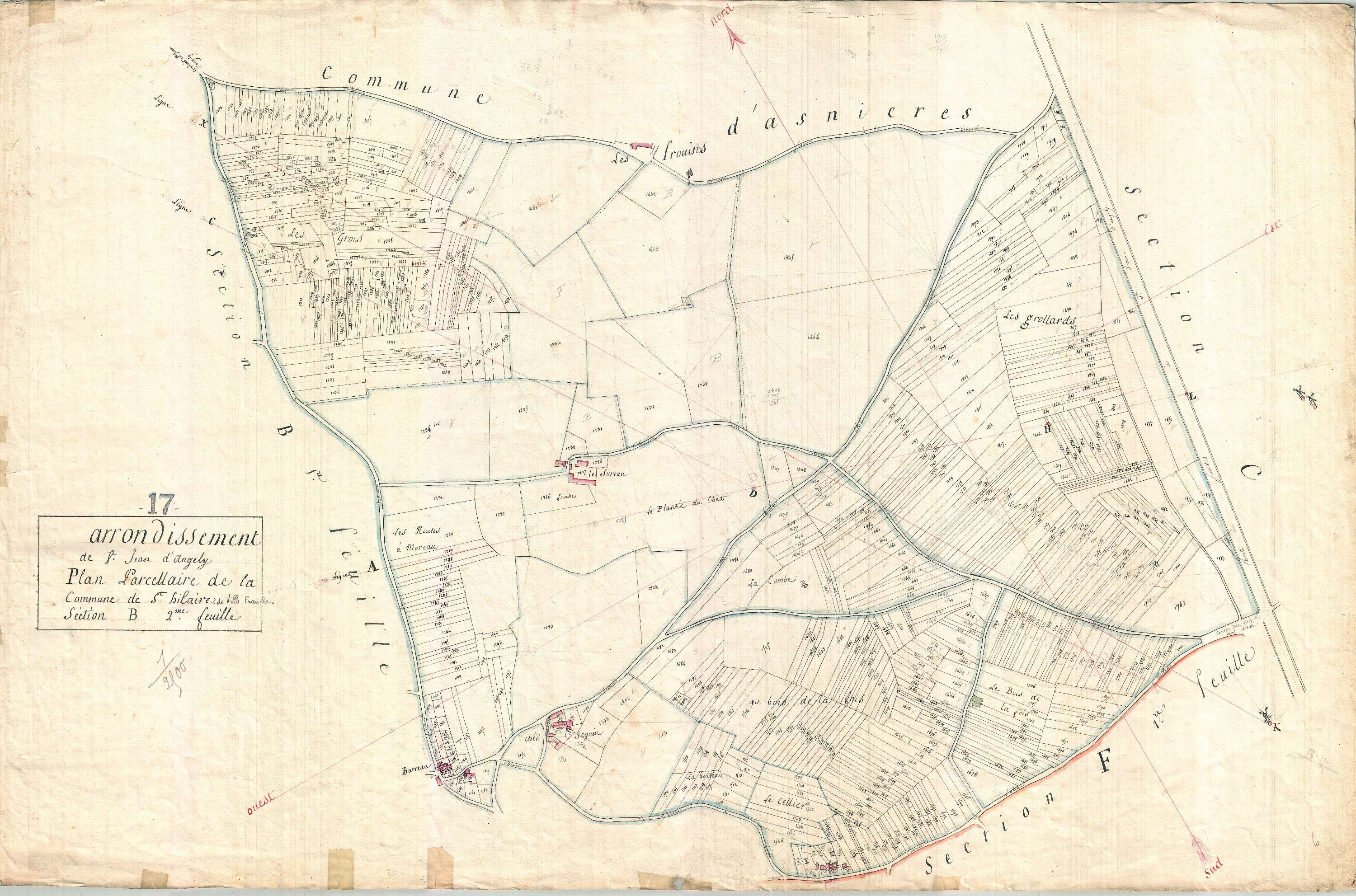 Saint-Hilaire-de-Villefranche - Section B2 (sans nom).