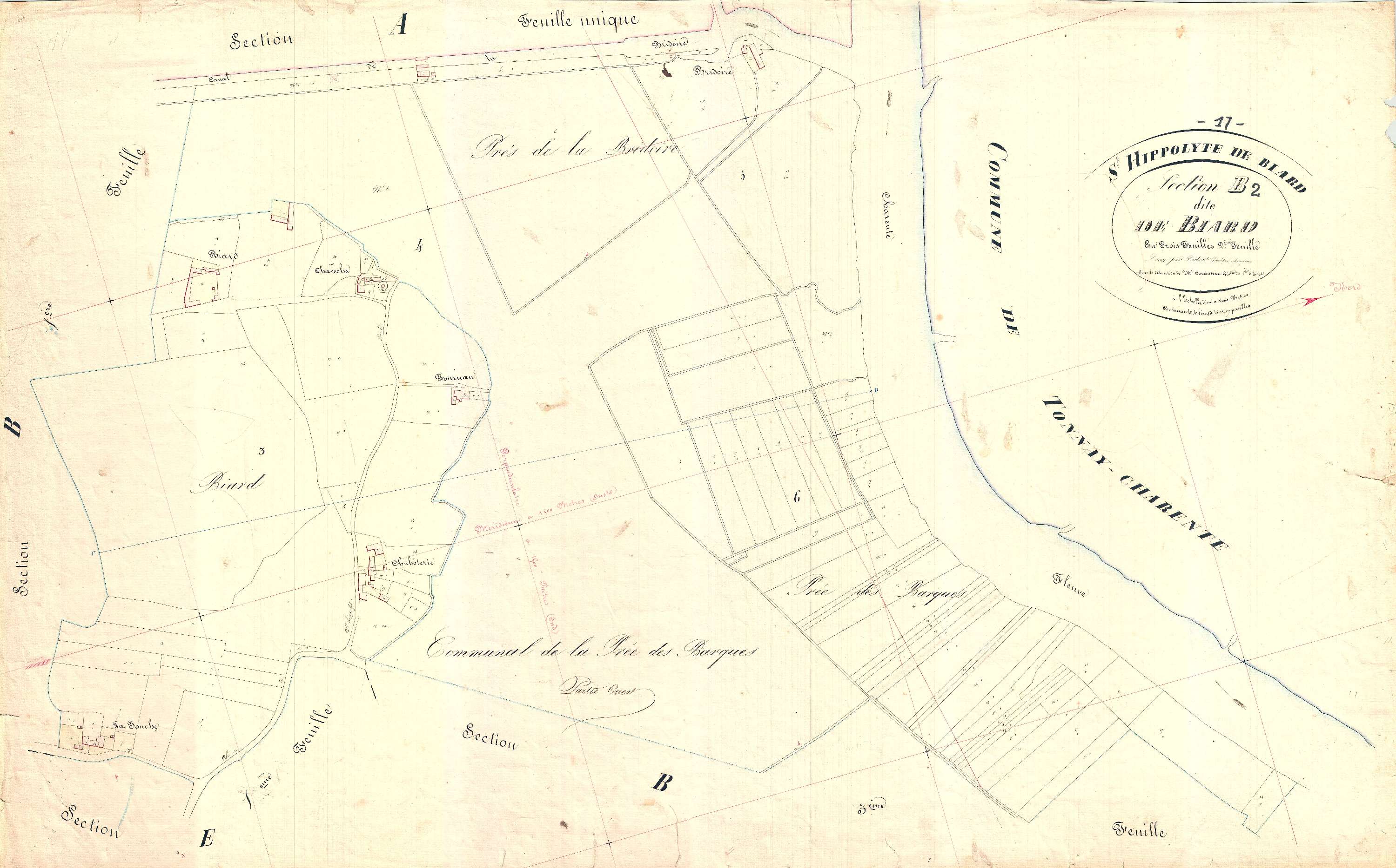 Saint-Hippolyte - Section B2 dite de Biard.